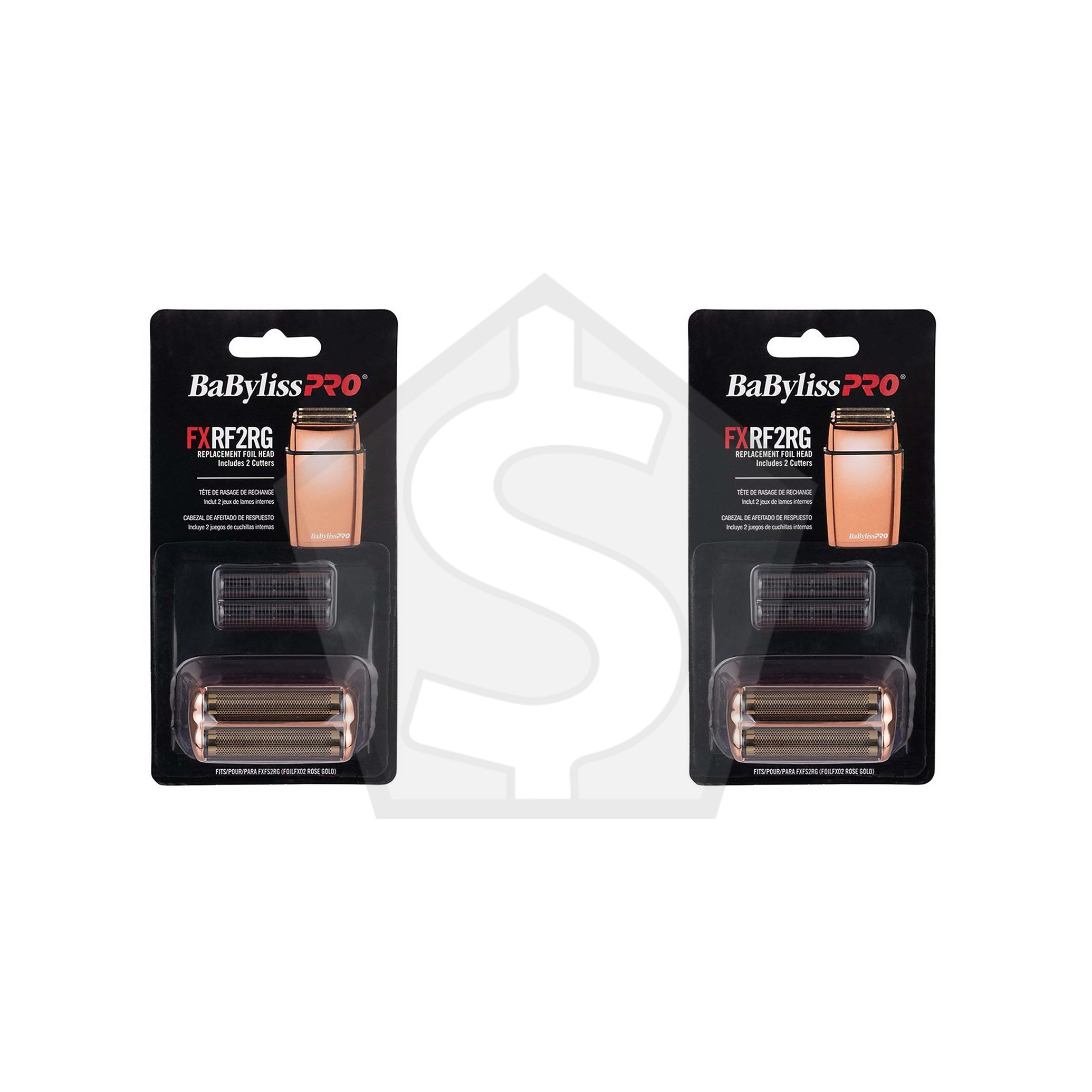 Bundle of 2 - BABYLISS PRO Replacement Foil Head - Rose Gold #FXRF2RG