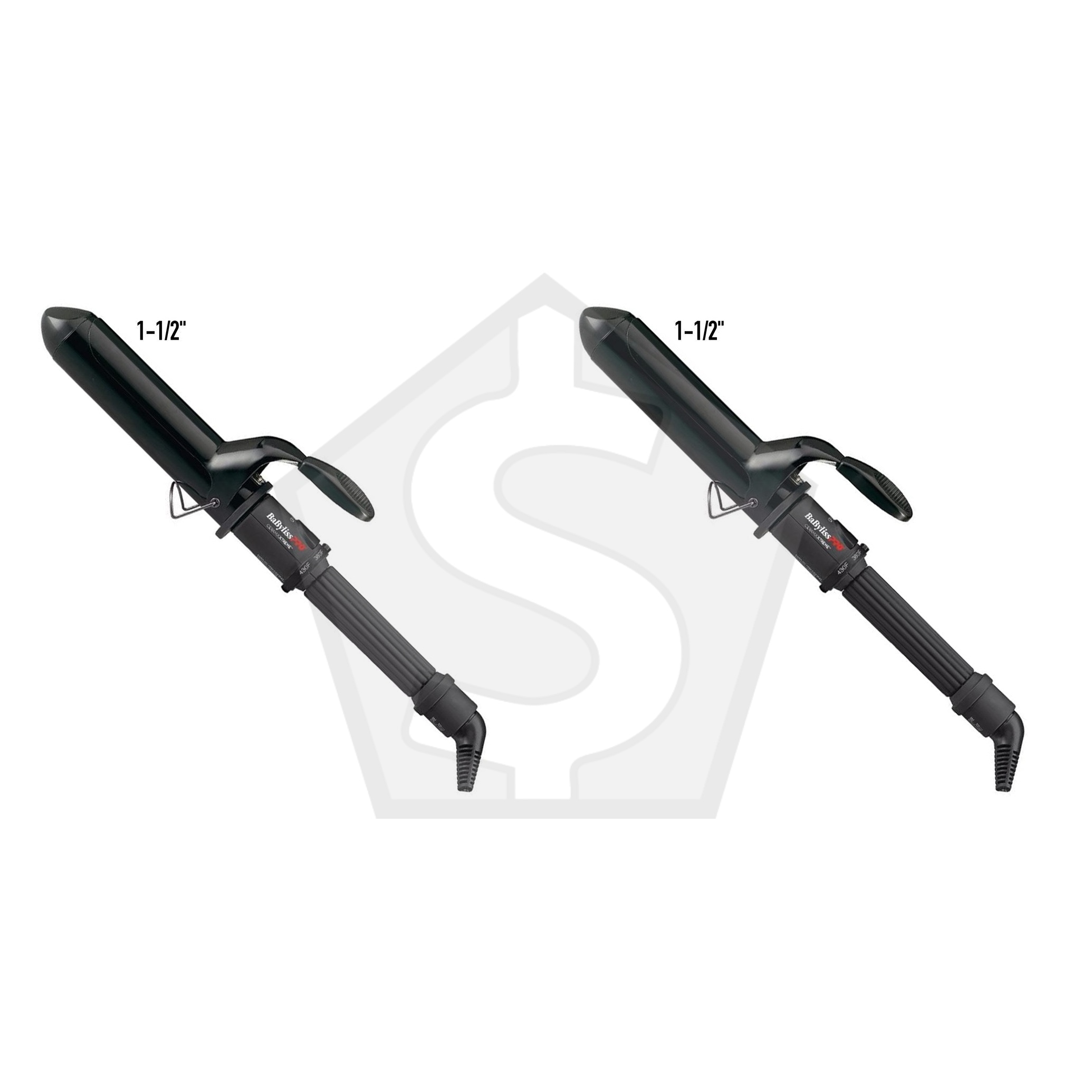 BABYLISS PRO Ceramic Spring Iron - 1 1/2" - Pack of 2