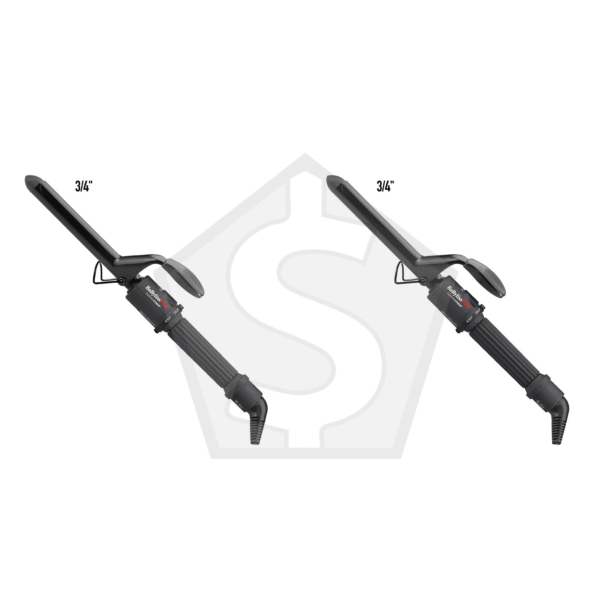 BABYLISS PRO Ceramic Spring Iron - 3/4" - Pack of 2