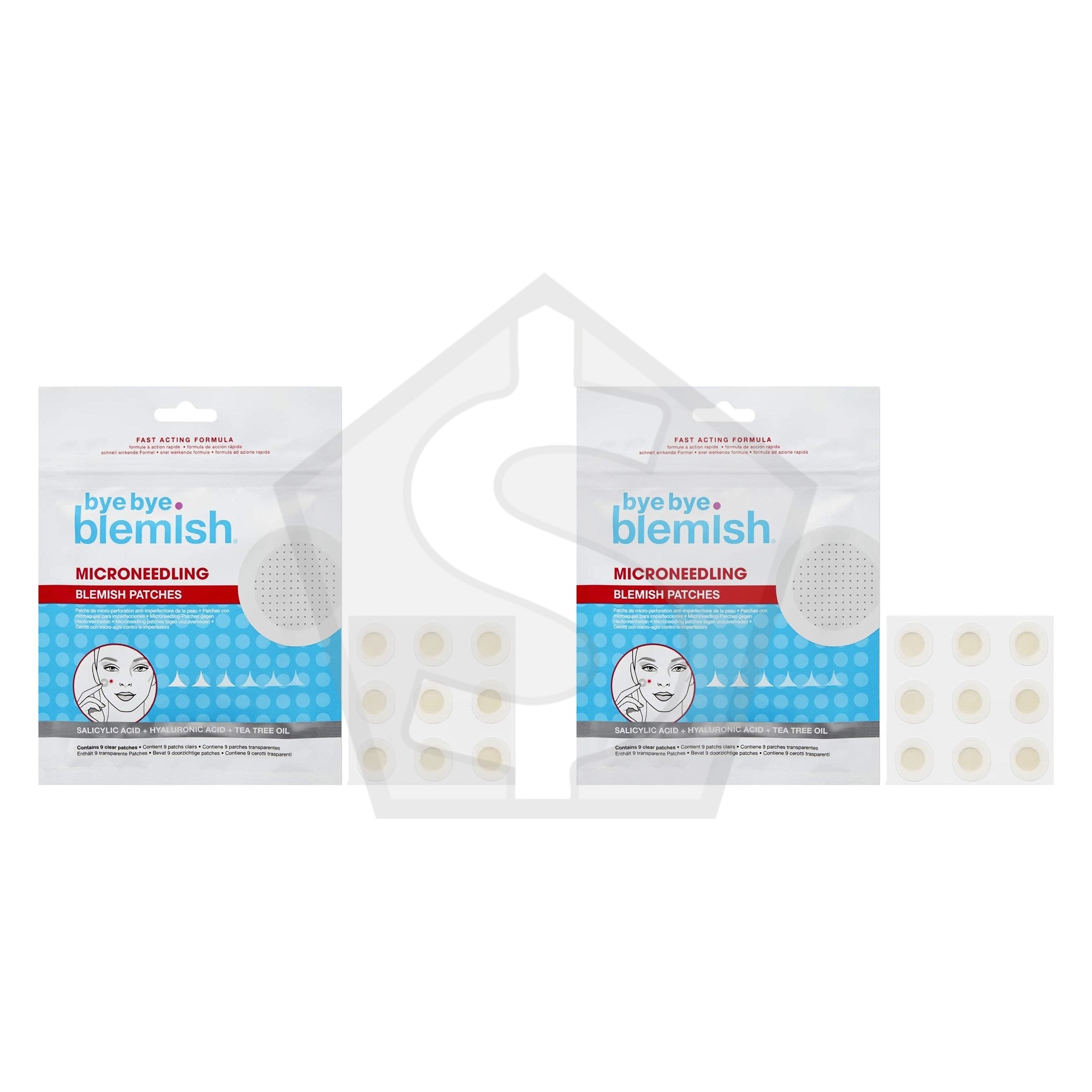 BYE BYE BLEMISH Microneedling Blemish Patches [9 patches/pack] - Pack of 2