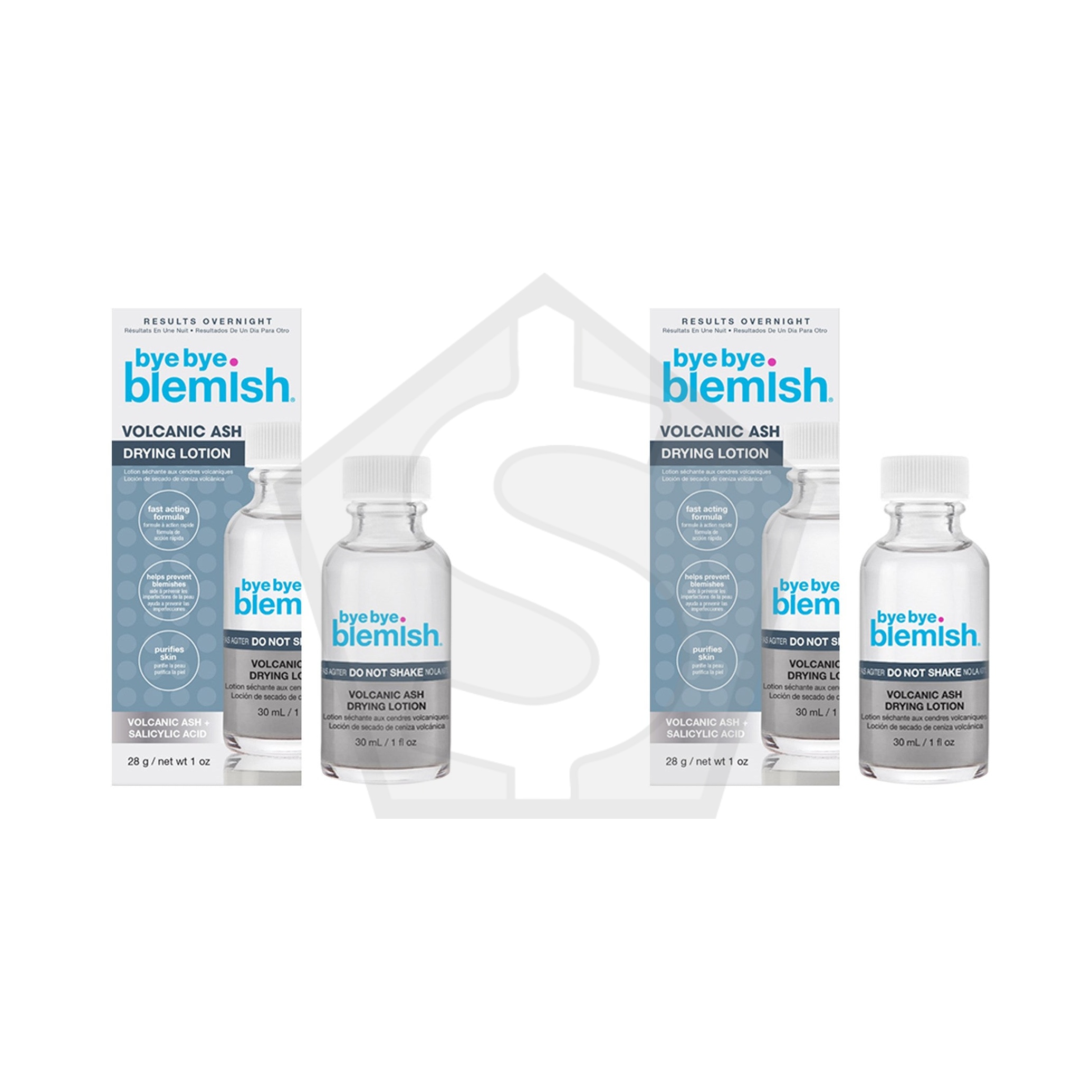BYE BYE BLEMISH Volcanic Ash Drying Lotion (1oz) - Pack of 2