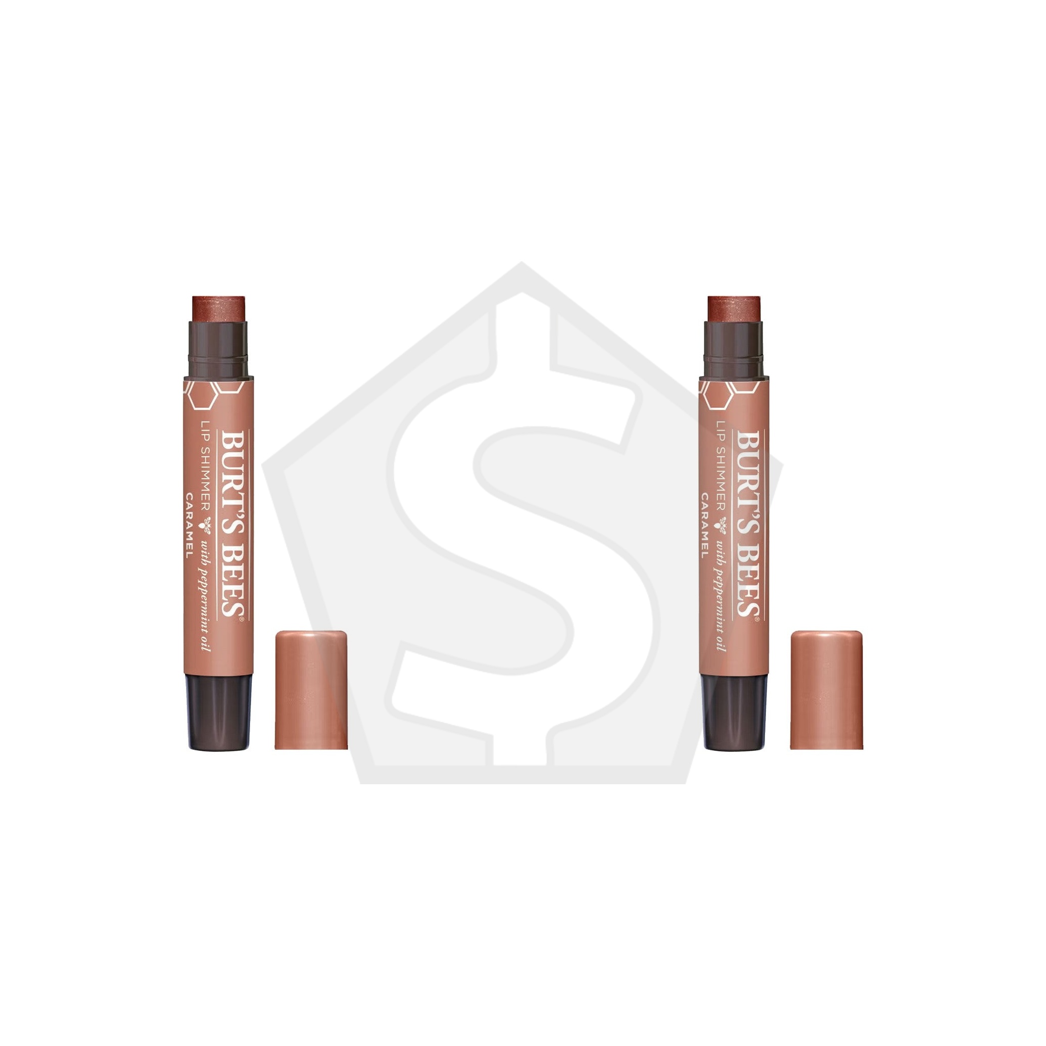 BURT'S BEES Lip Shimmer (0.09oz) - Caramel - Pack of 2