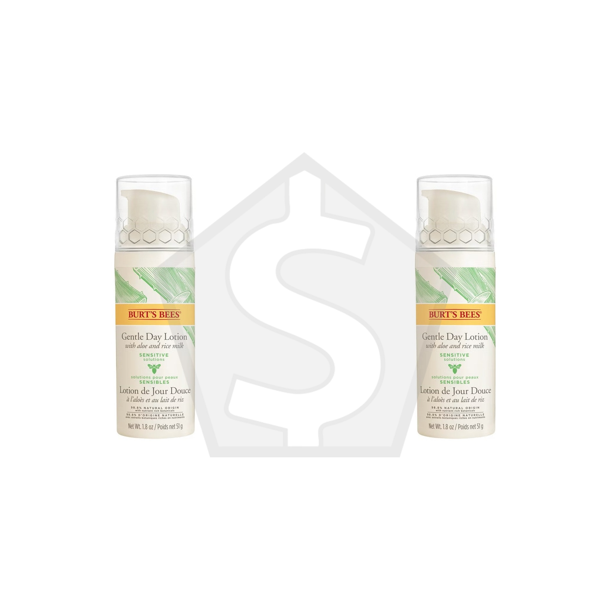 Bundle of 2 - BURT'S BEES Sensitive Day Cream (1.8oz)