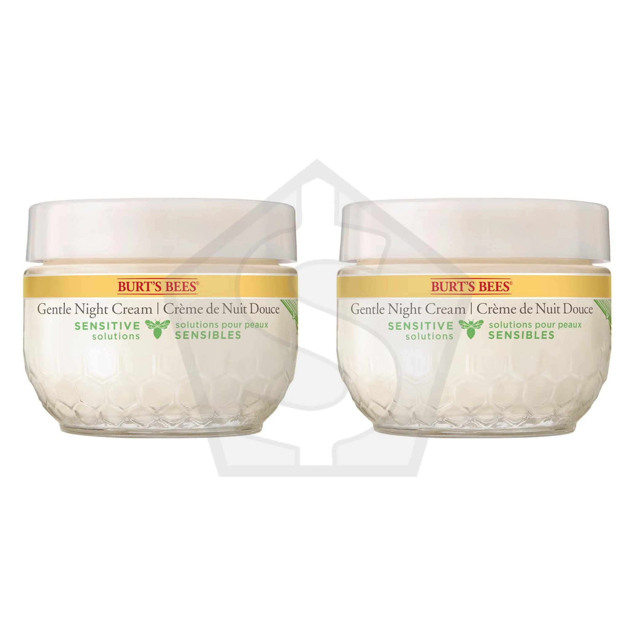 Bundle of 2 - BURT'S BEES Sensitive Gentle Night Cream (1.8oz)