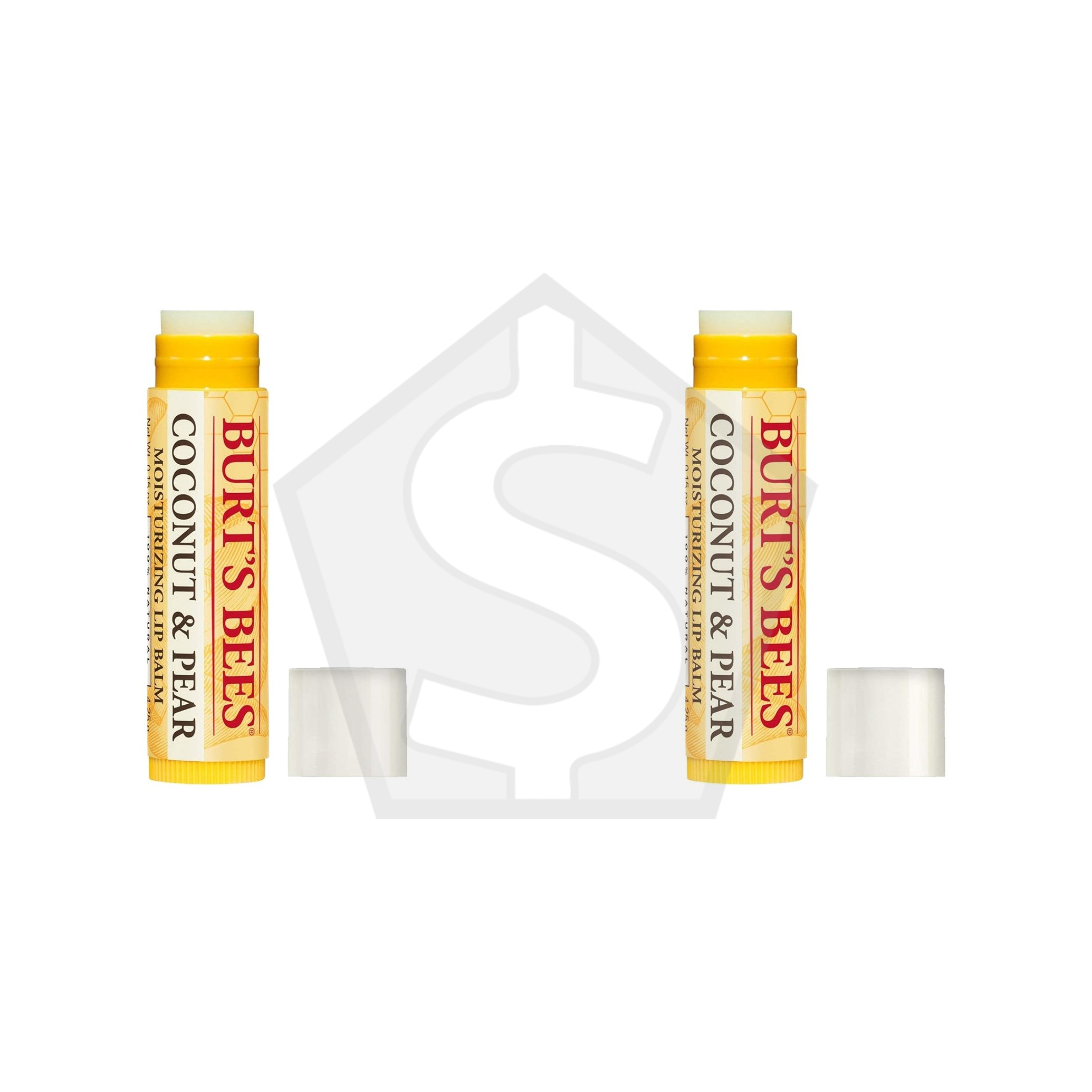 BURT'S BEES Lip Balm Blister (0.15oz) - Coconut and Pear - Pack of 2