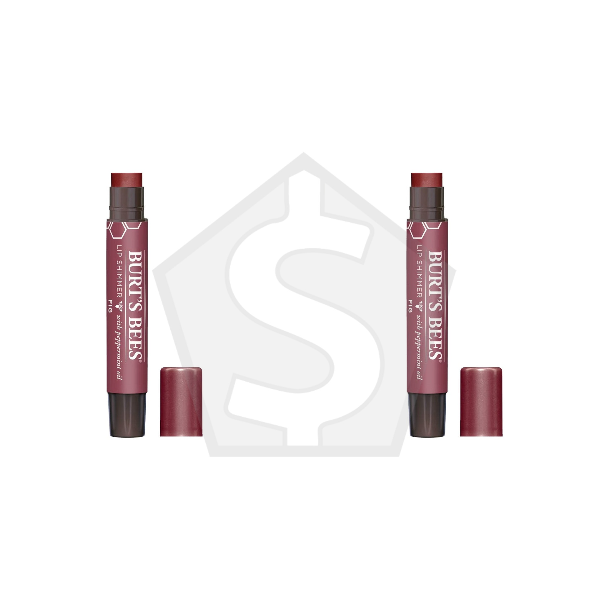 BURT'S BEES Lip Shimmer (0.09oz) - Fig - Pack of 2