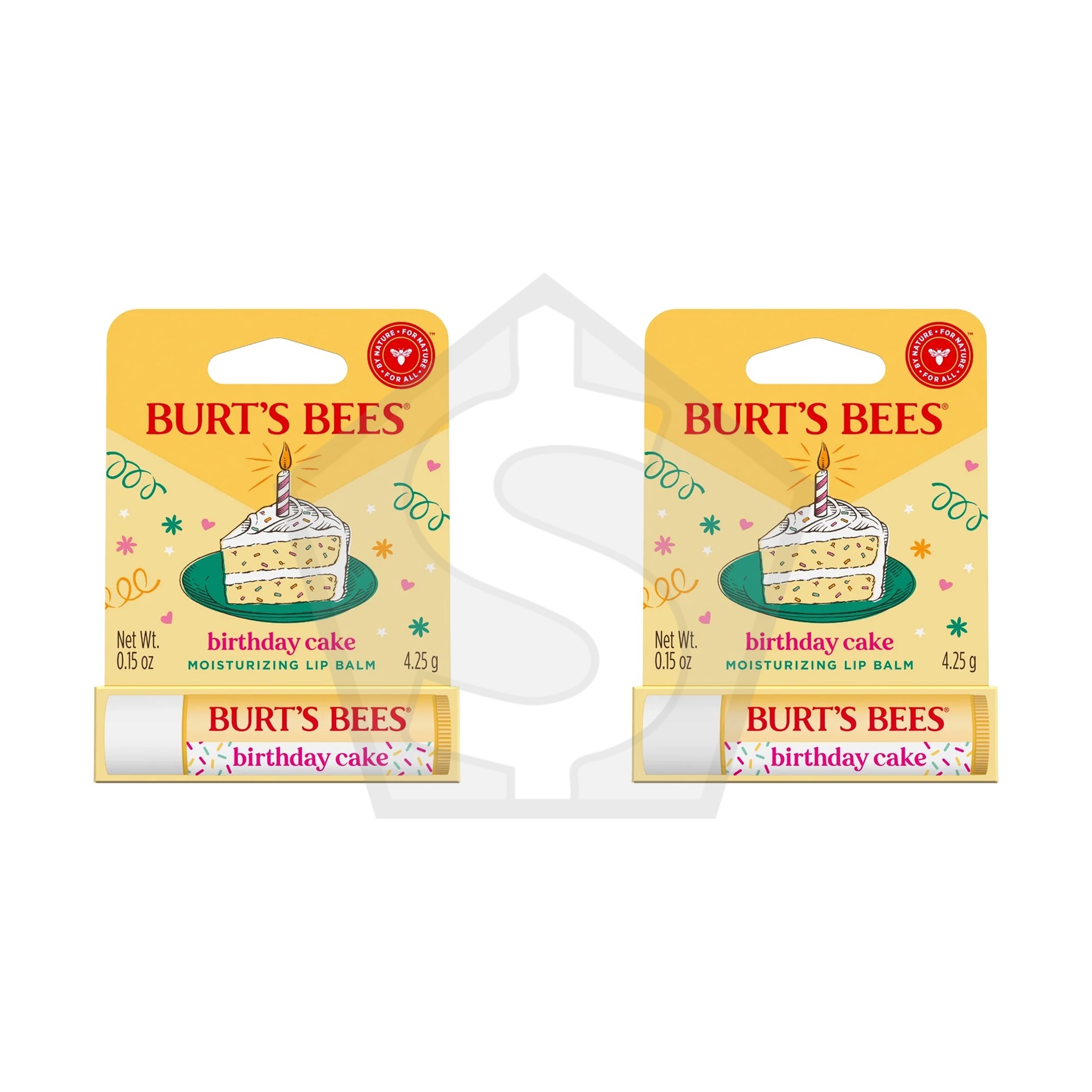 Bundle of 2 - BURT'S BEES Lip Balm Birthday Cake (0.15oz)