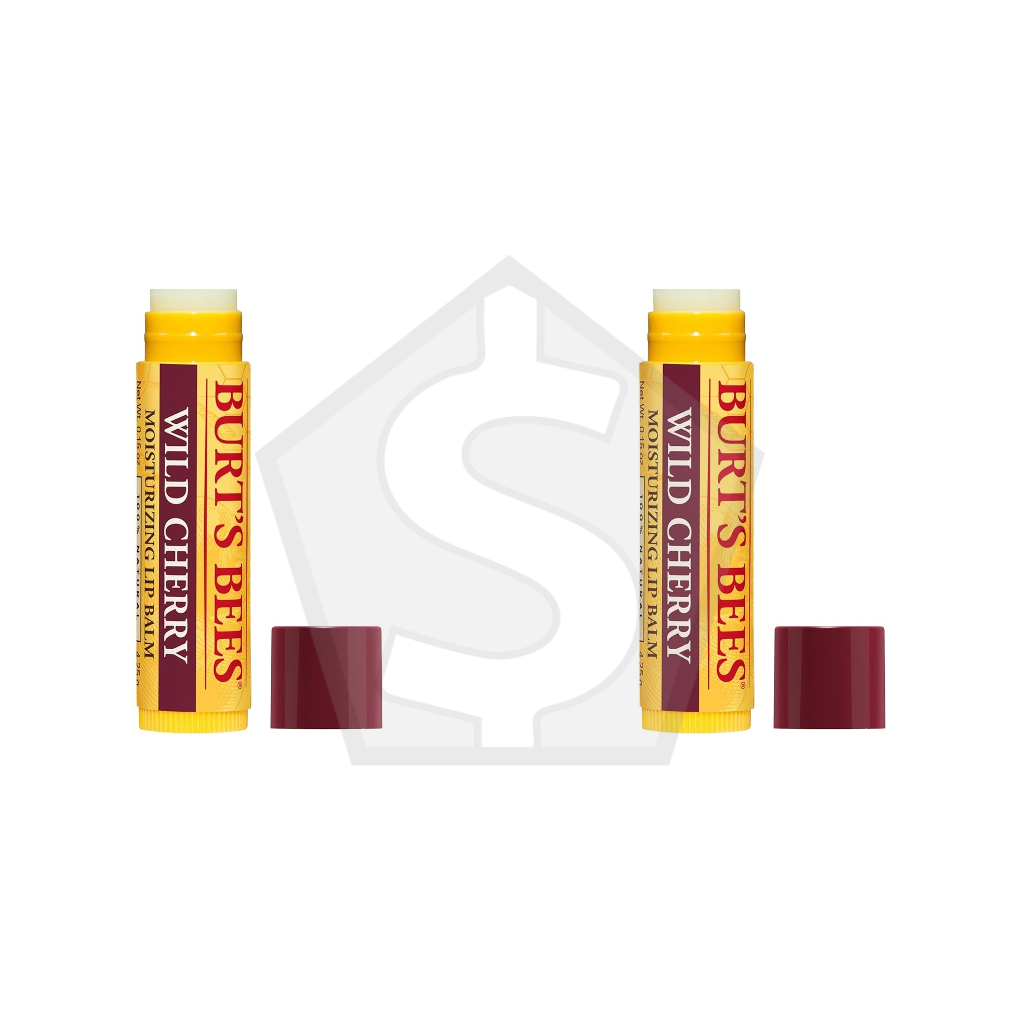 BURT'S BEES Lip Balm Blister (0.15oz) - Wild Cherry - Pack of 2
