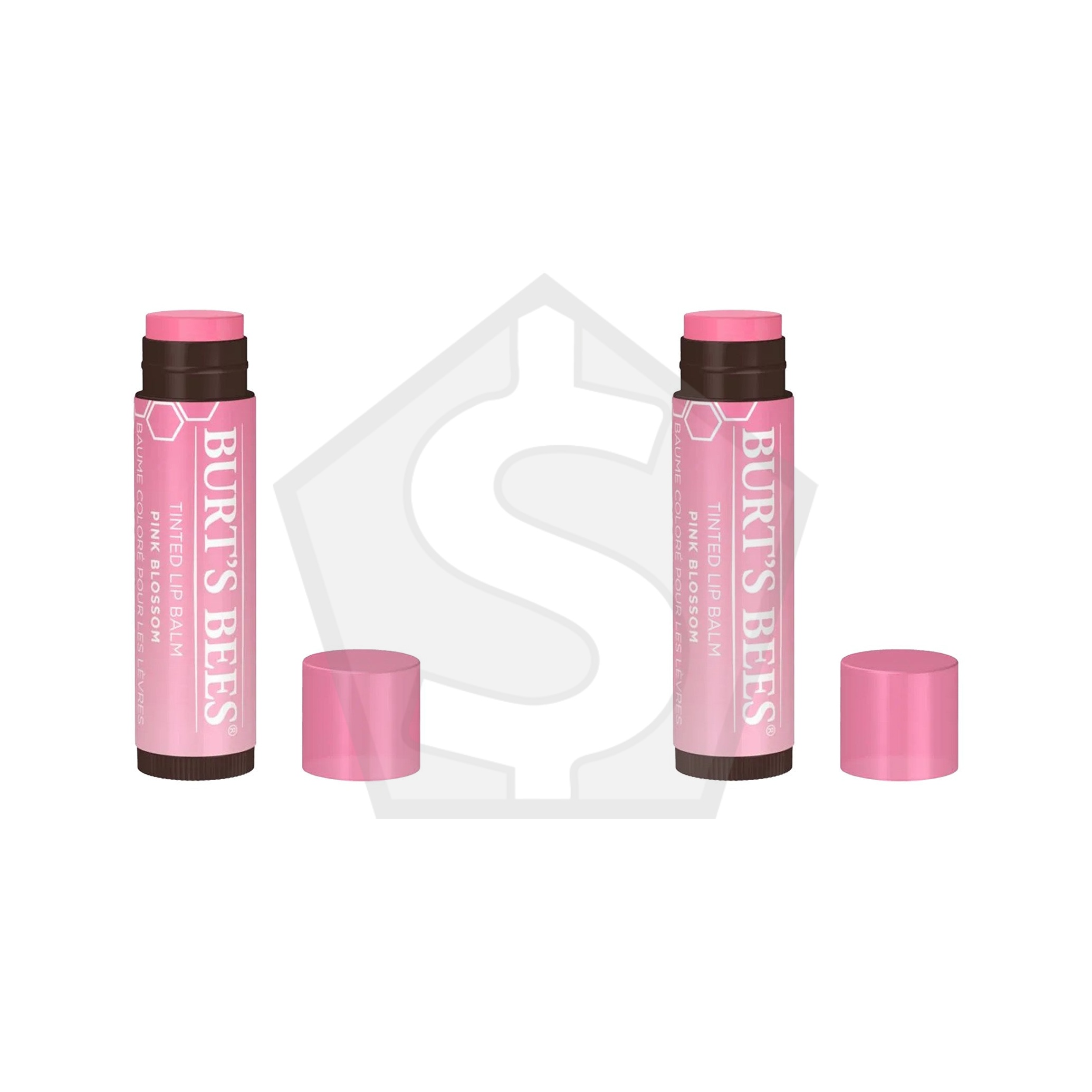 Bundle of 2 - BURT'S BEES Tinted Lip Balm (0.15oz) - Pink Blossom
