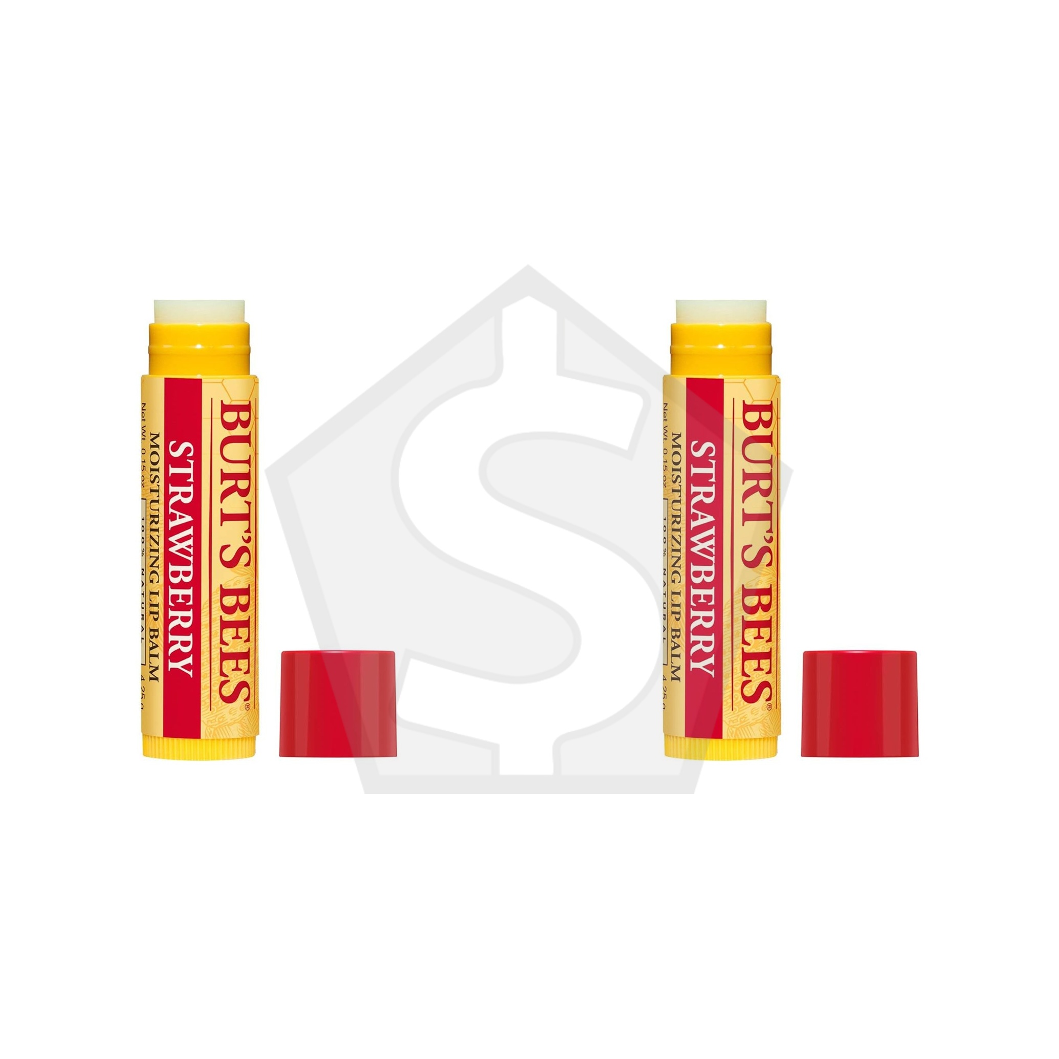 Bundle of 2 - BURT'S BEES Lip Balm Blister (0.15oz) - Strawberry