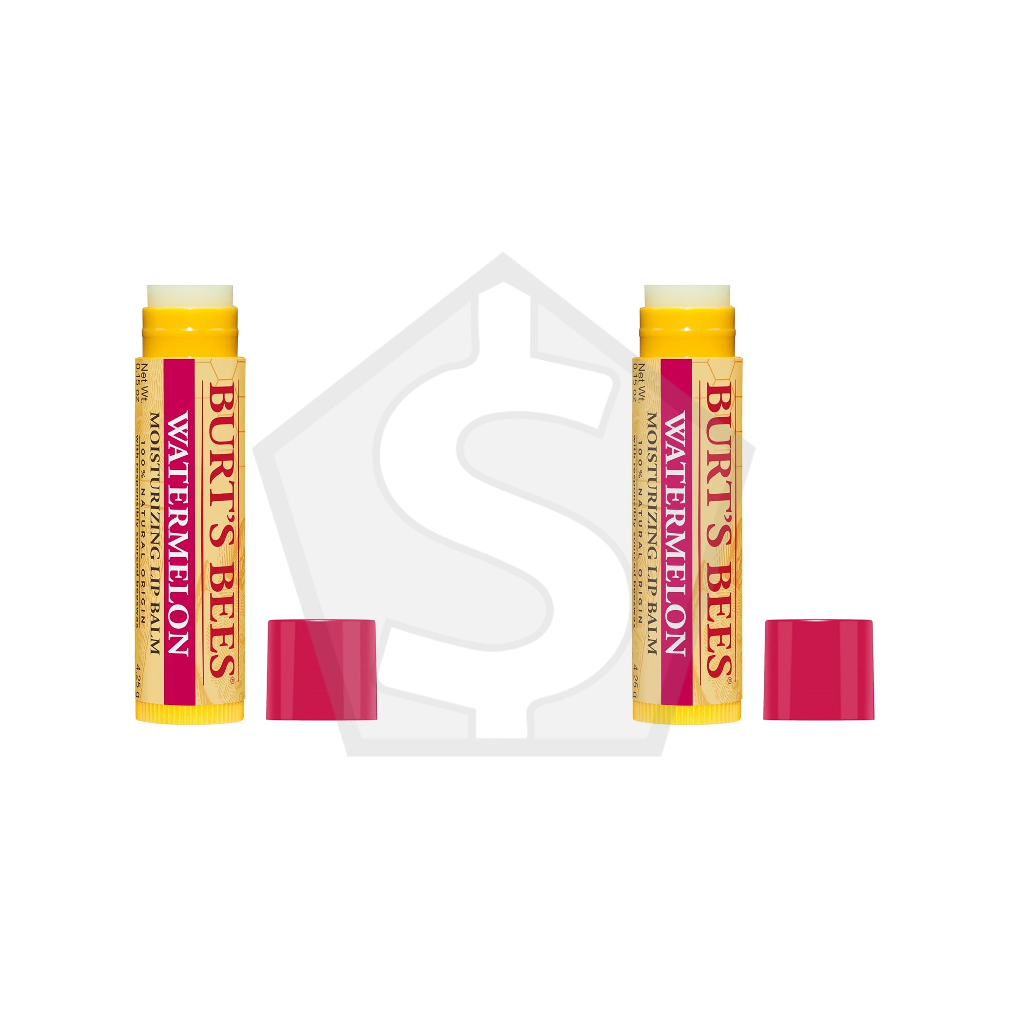 Bundle of 2 - BURT'S BEES Lip Balm Blister (0.15oz) - Watermelon