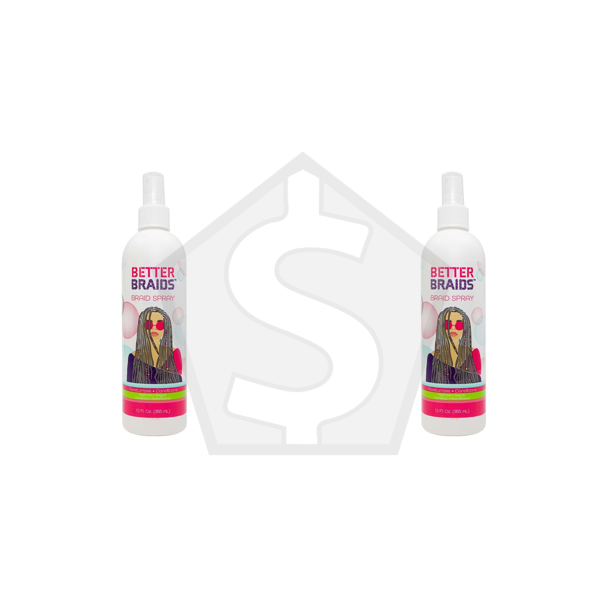 BETTER BRAIDS Braid Spray (12oz) - Pack of 2