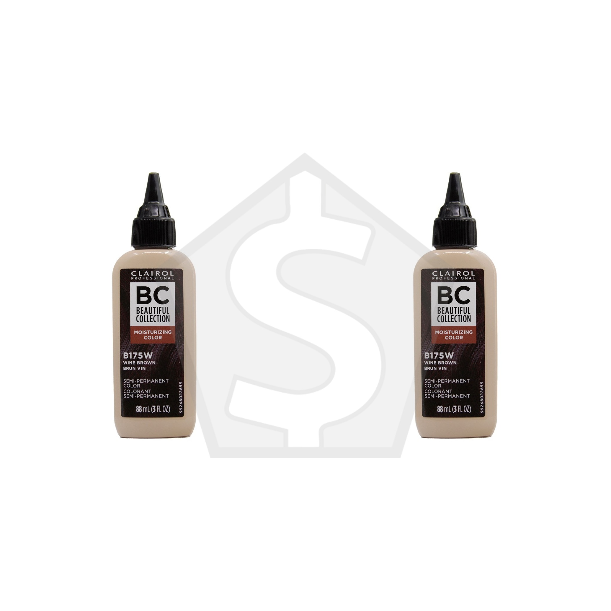 BEAUTIFUL COLLECTION Hair Color (3oz) - B175W Wine Brown - Pack of 2