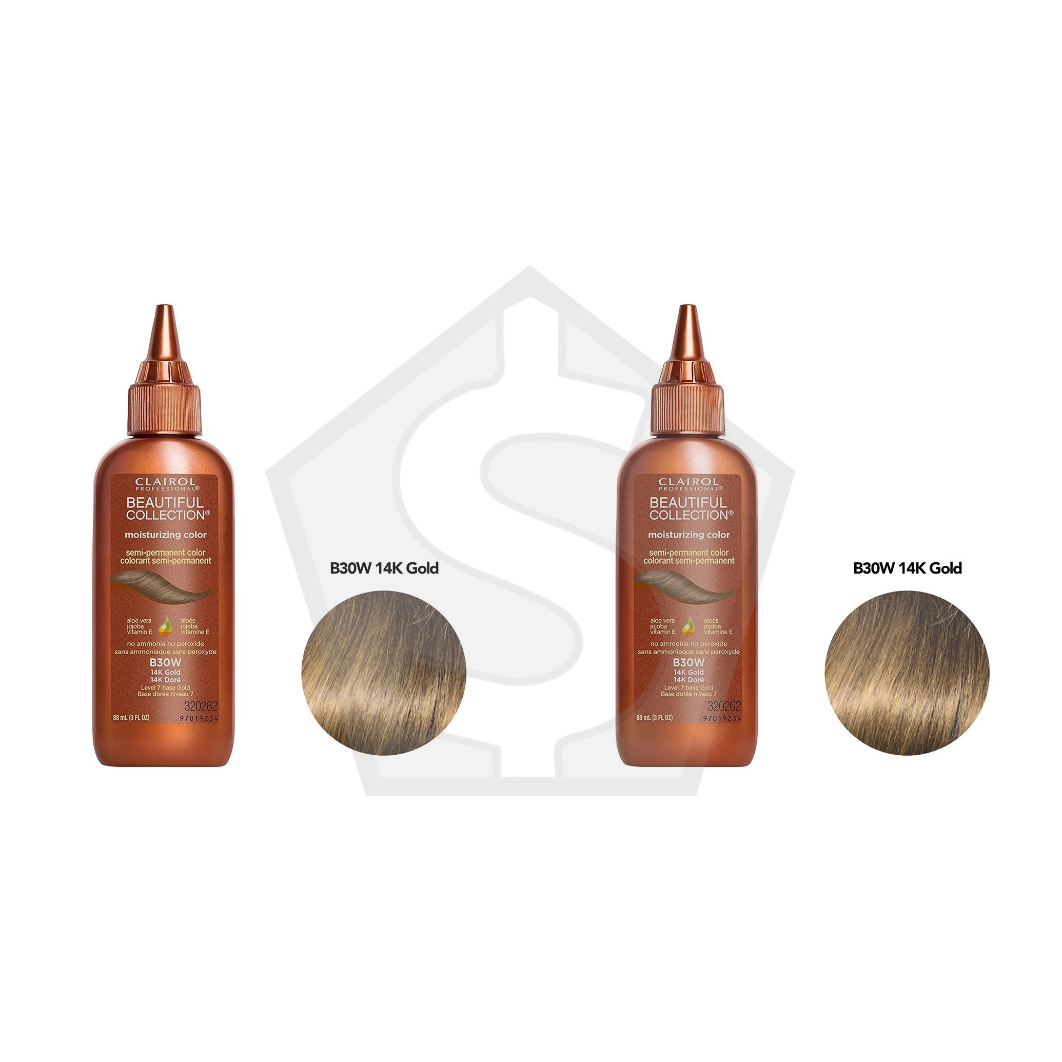 BEAUTIFUL COLLECTION Hair Color (3oz) - B30W 14K Gold - Pack of 2