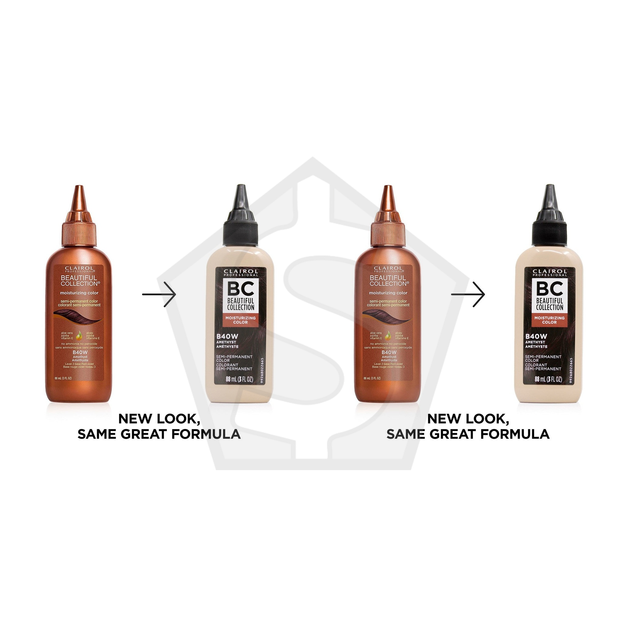 BEAUTIFUL COLLECTION Hair Color (3oz) - B40W Amethyst - Pack of 2