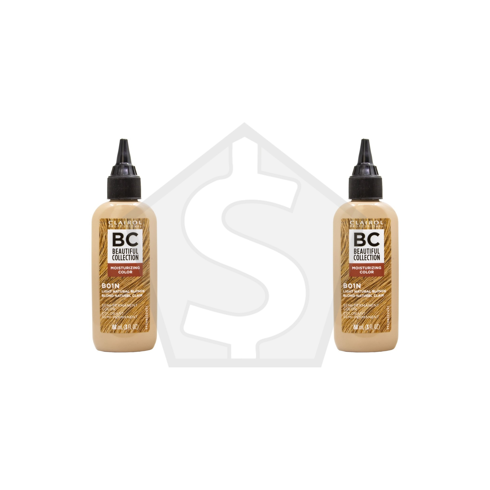 BEAUTIFUL COLLECTION Hair Color (3oz) - B01N Light Natural Blonde - Pack of 2