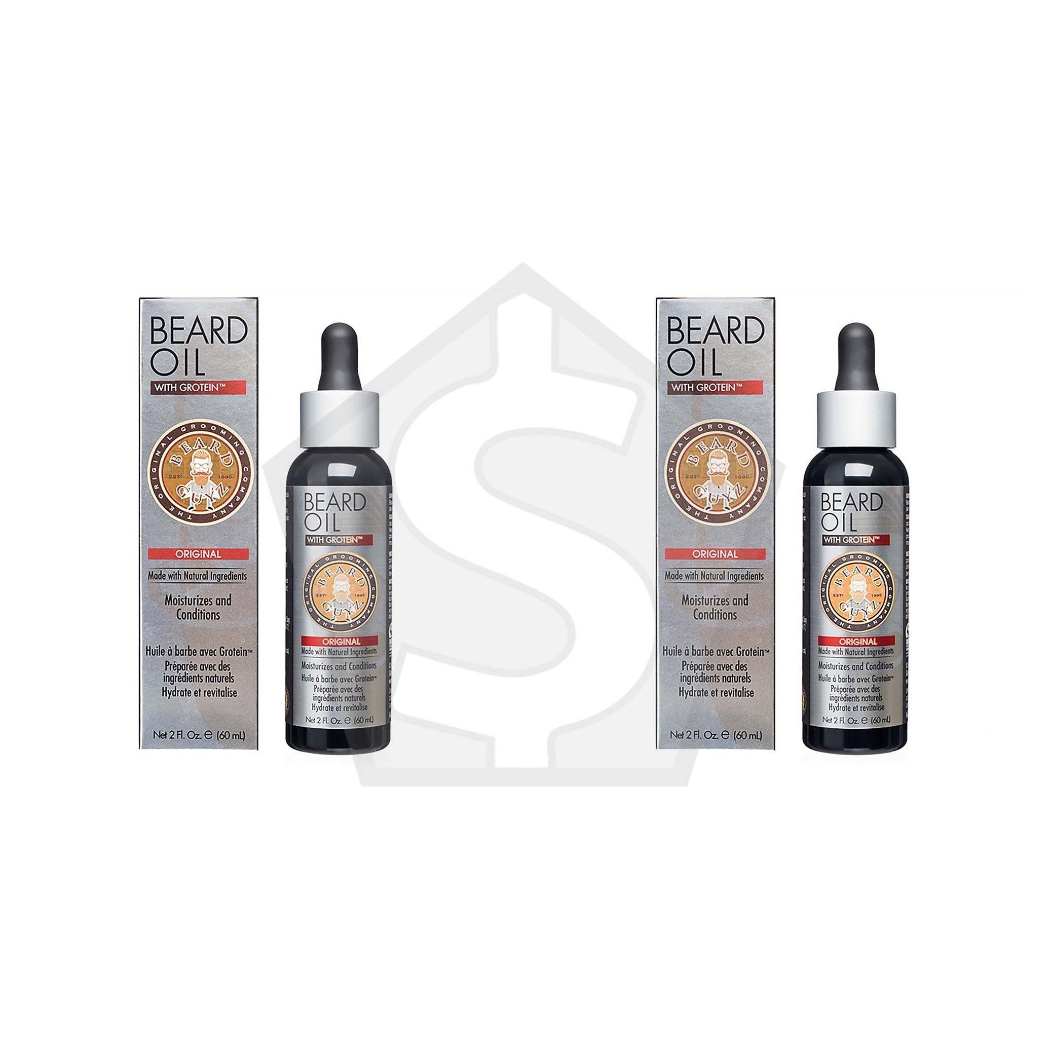 BEARD GUYZ  Beard Oil with Grotein (2oz) - Pack of 2