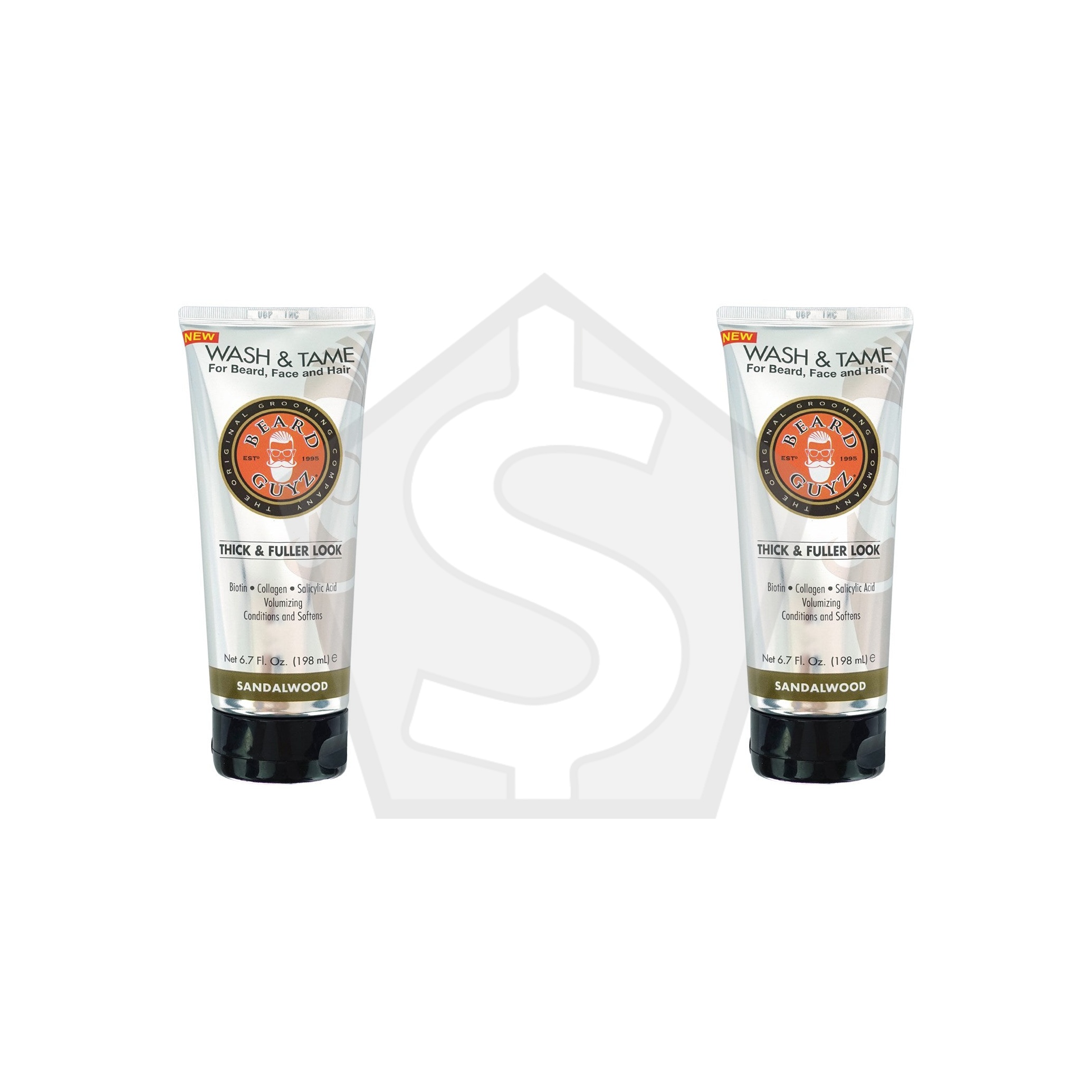 BEARD GUYZ Wash & Tame Thick & Fuller Look (6.7oz) - Pack of 2