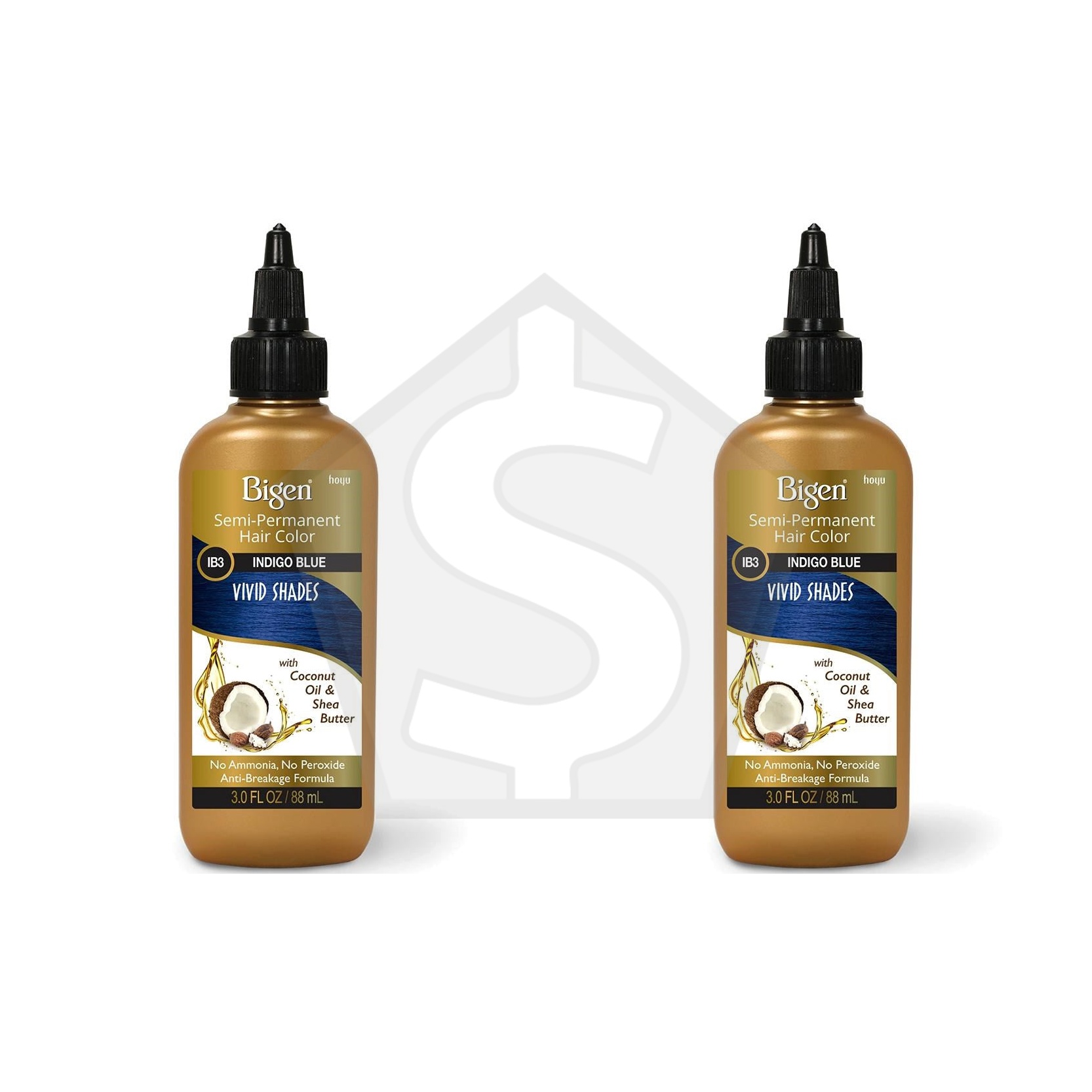 BIGEN Semi Permanent Color (3oz) - IB3 Indigo Blue - Pack of 2