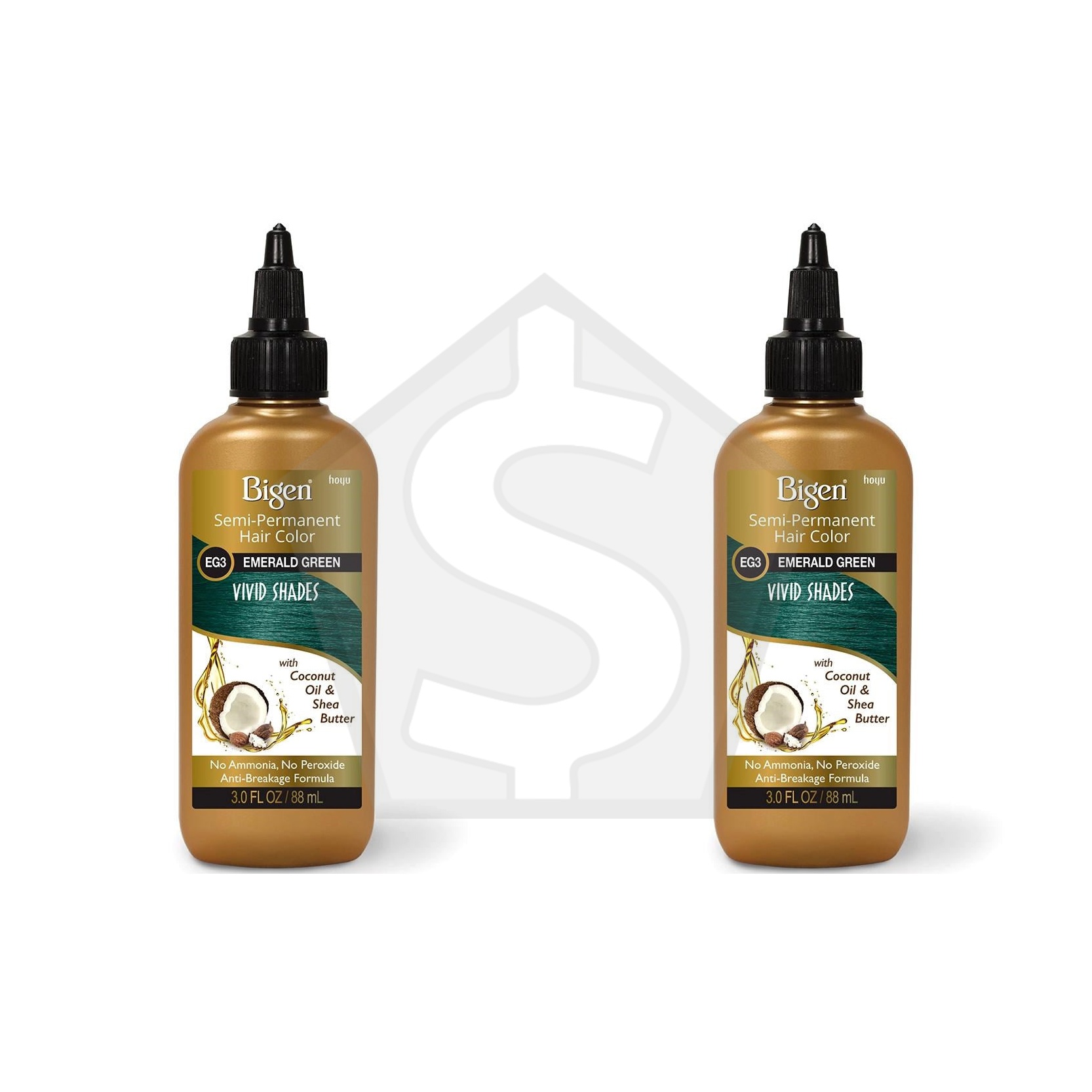 BIGEN Semi Permanent Color (3oz) - EG3 Emerald Green - Pack of 2