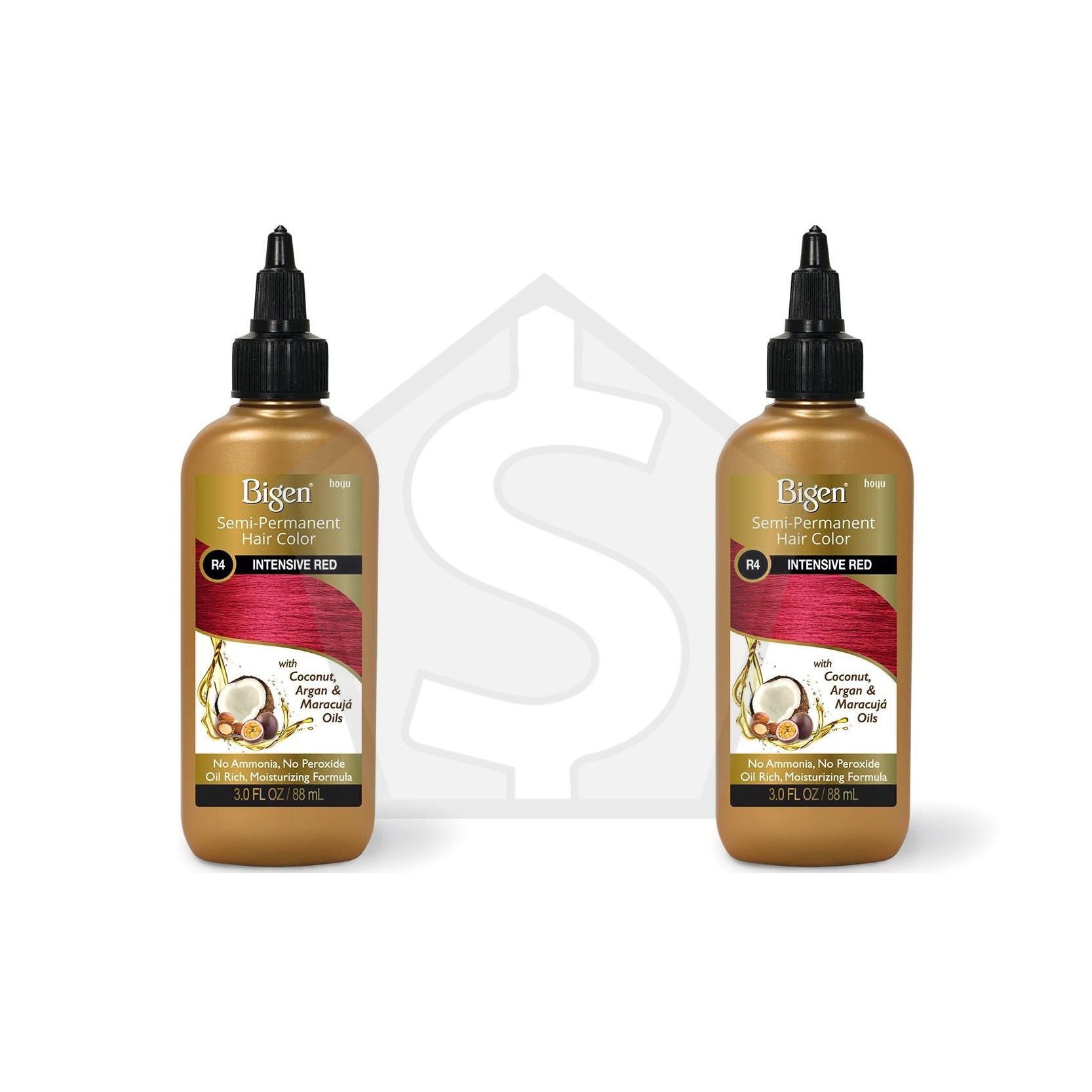 BIGEN Semi Permanent Color (3oz) - R4 Intensive Red - Pack of 2