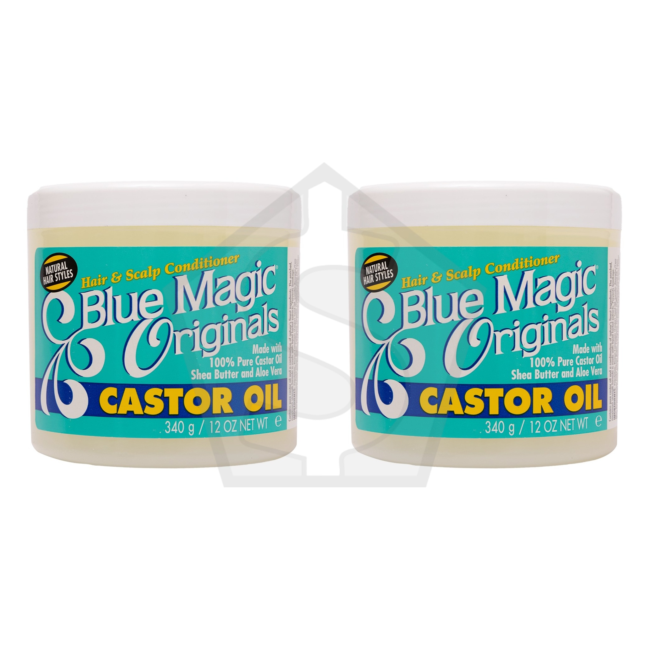 BLUE MAGIC Castor Oil Hair & Scalp Conditioner (12oz) - Pack of 2