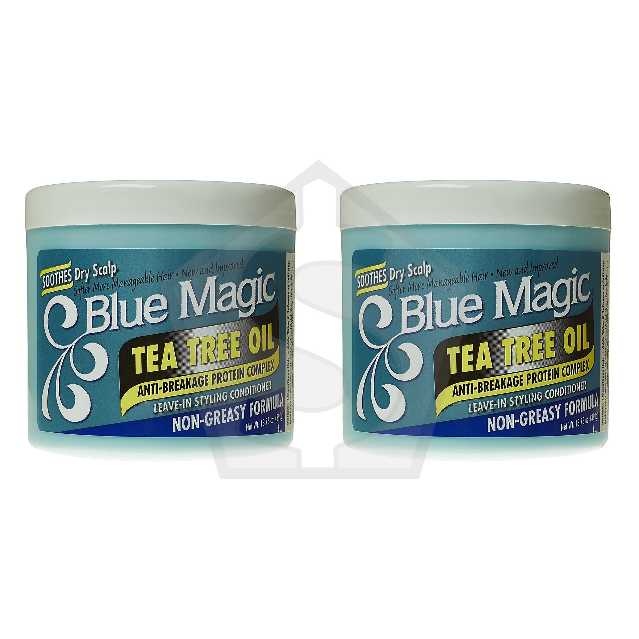 Bundle of 2 - BLUE MAGIC Tea Tree Oil Leave In Styling Conditioner (13.75oz)