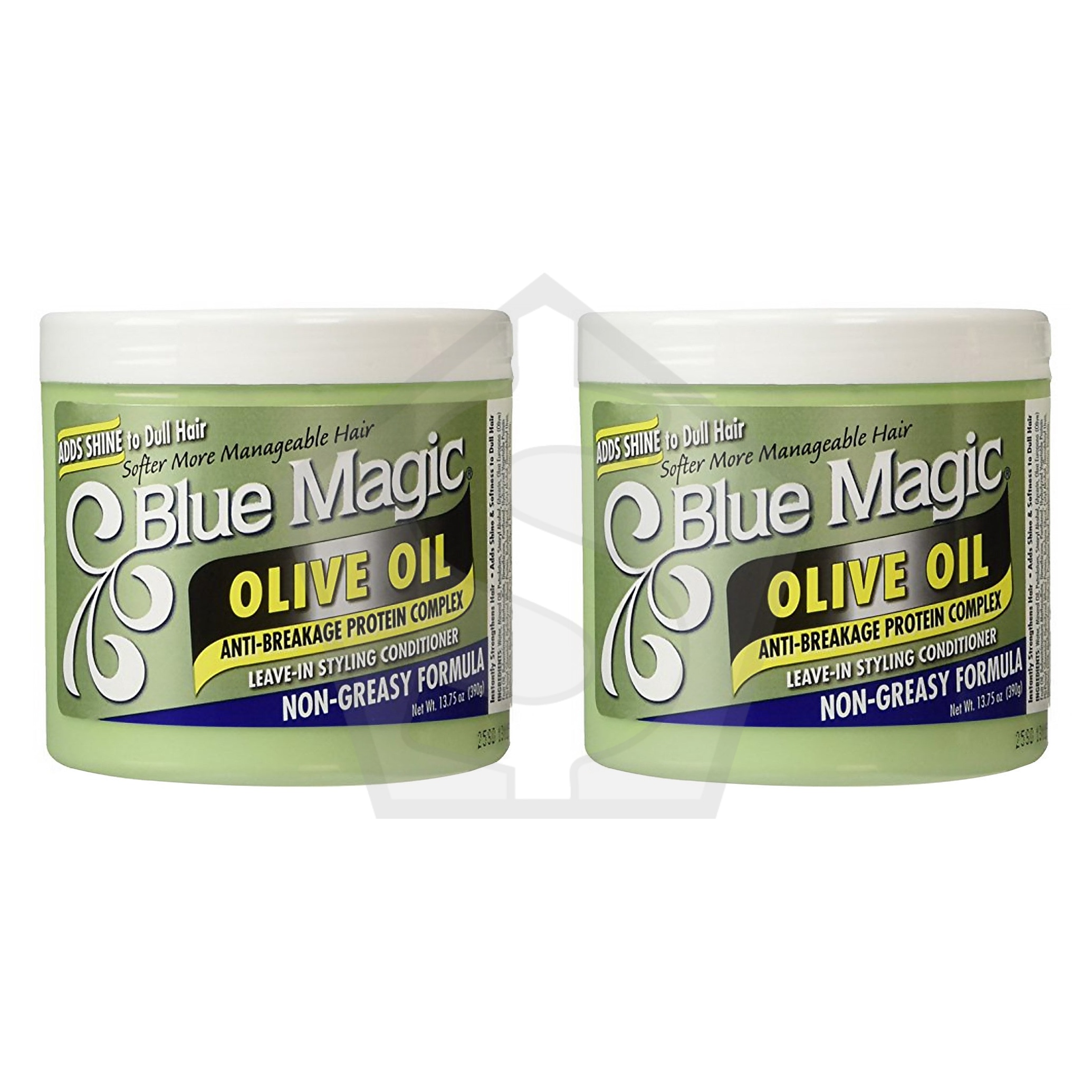 BLUE MAGIC Olive Oil Leave In Styling Conditioner (13.75oz) - Pack of 2