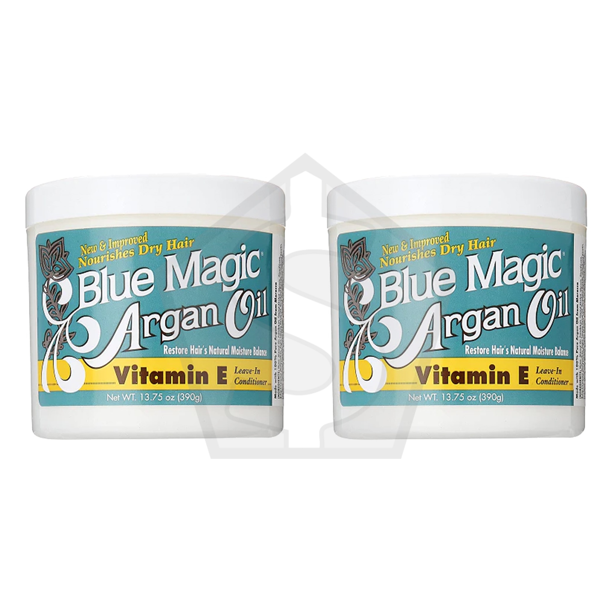 Bundle of 2 - BLUE MAGIC Argan Oil Vitamin E Leave In Conditioner (13.75oz)