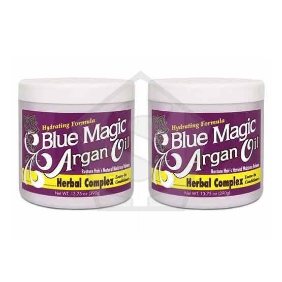 BLUE MAGIC Argan Herbal Complex Leave-In Conditioner (13.75oz) - Pack of 2