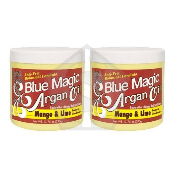 Bundle of 2 - BLUE MAGIC Argan Oil Mango & Lime Leave-In Conditioner (13.75oz)