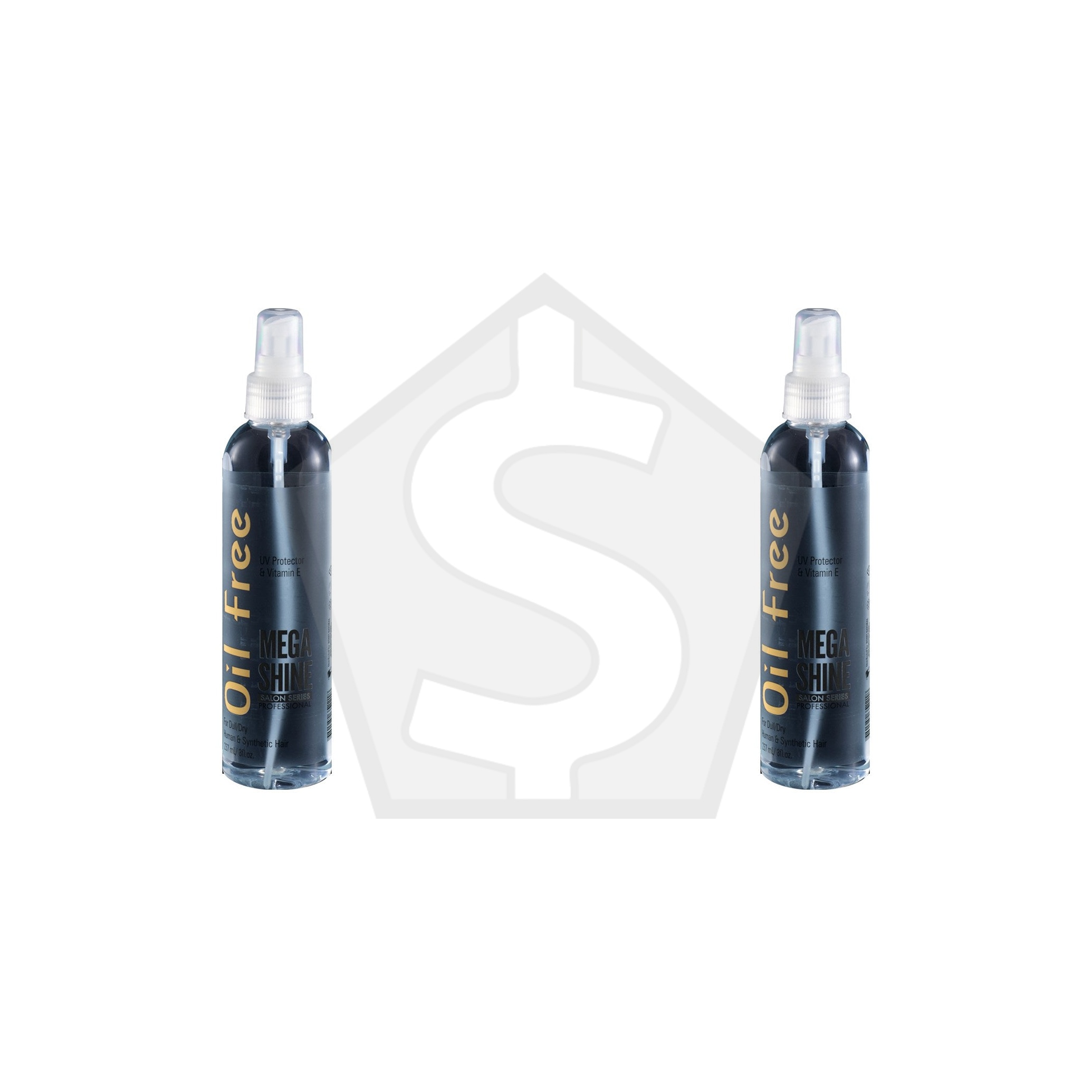 Bundle of 2 - BONFI NATURAL Oil Free Mega Shine - 8oz/237ml