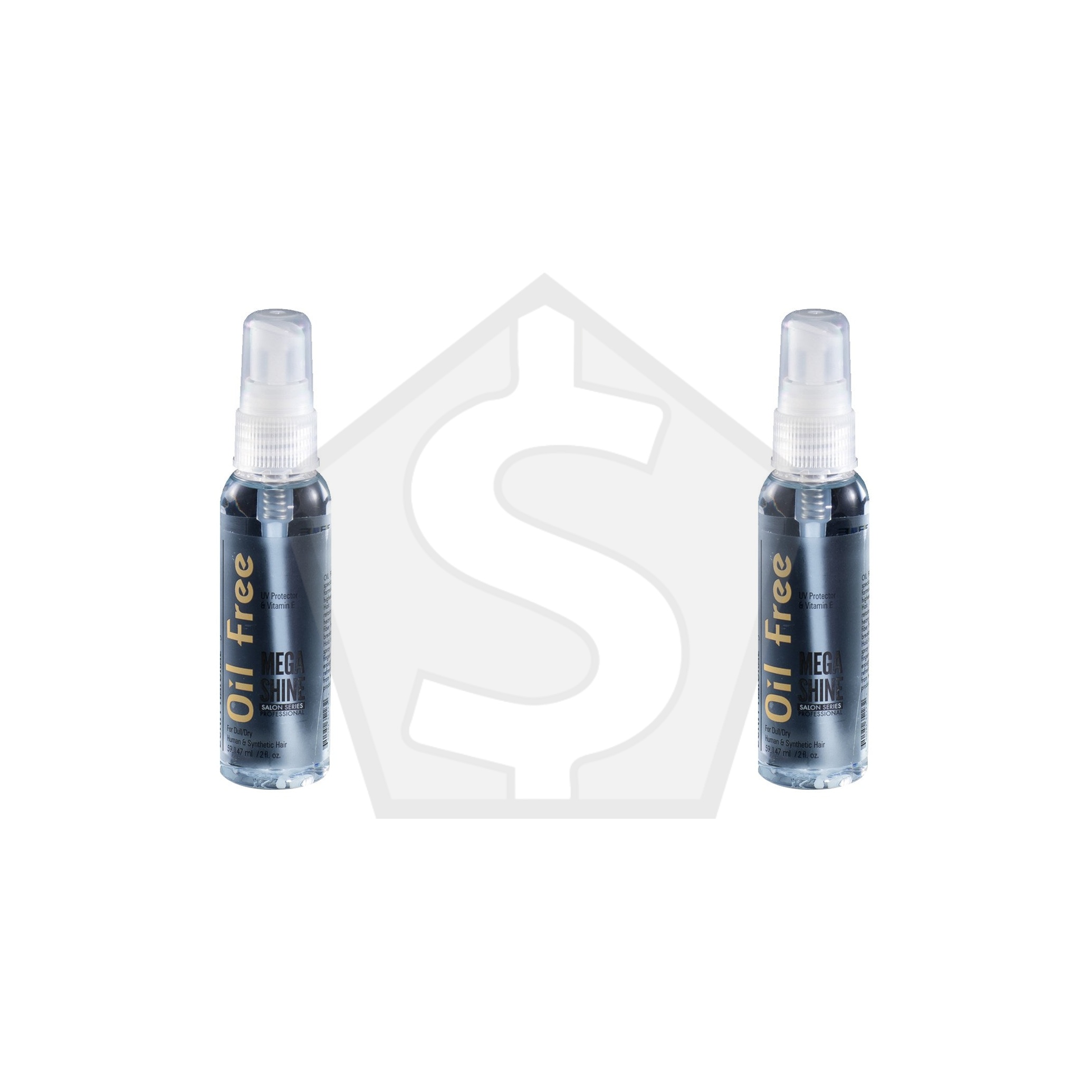 Bundle of 2 - BONFI NATURAL Oil Free Mega Shine - 2oz/59.3ml