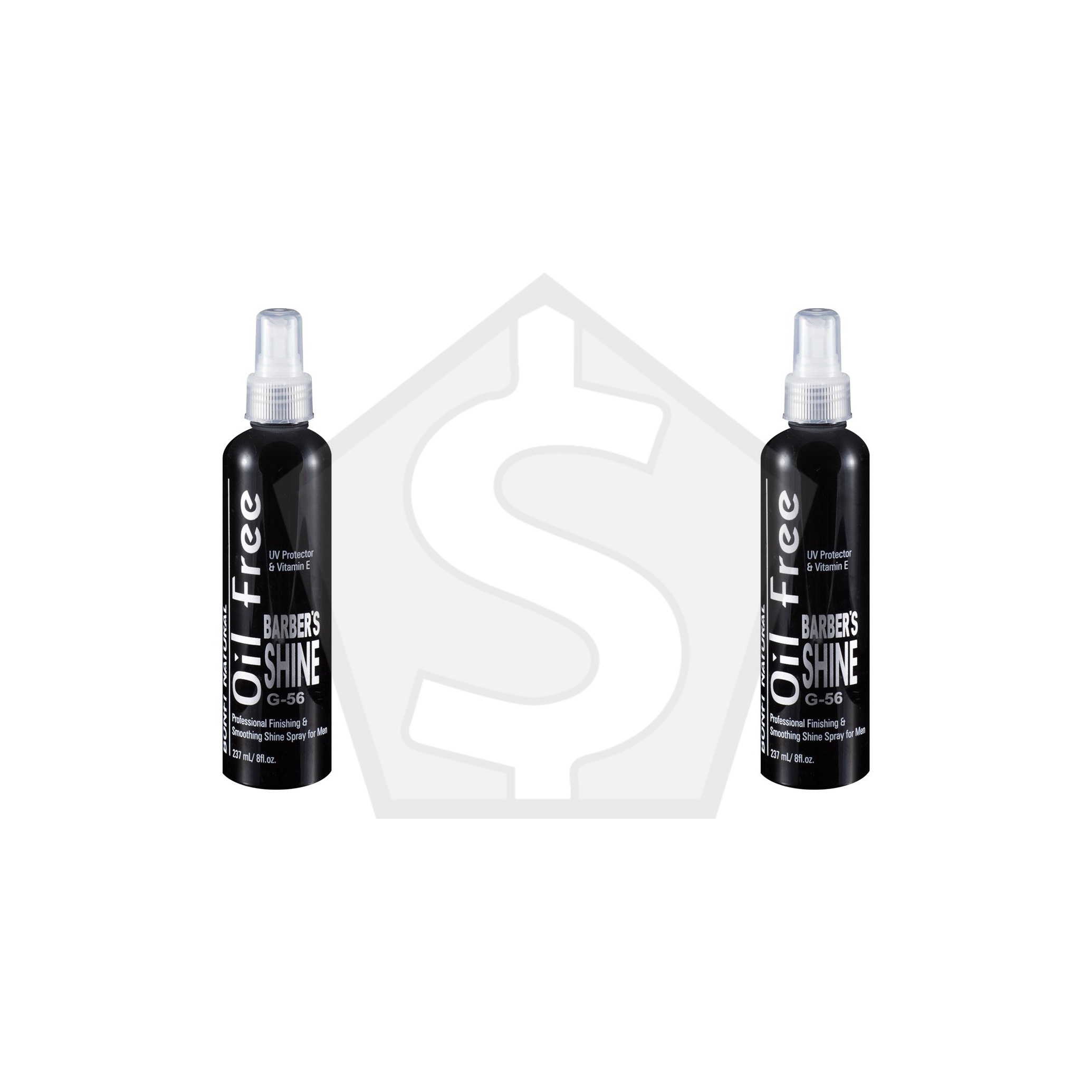 Bundle of 2 - BONFI NATURAL Barbers Oil Free Shine - 8oz/237ml