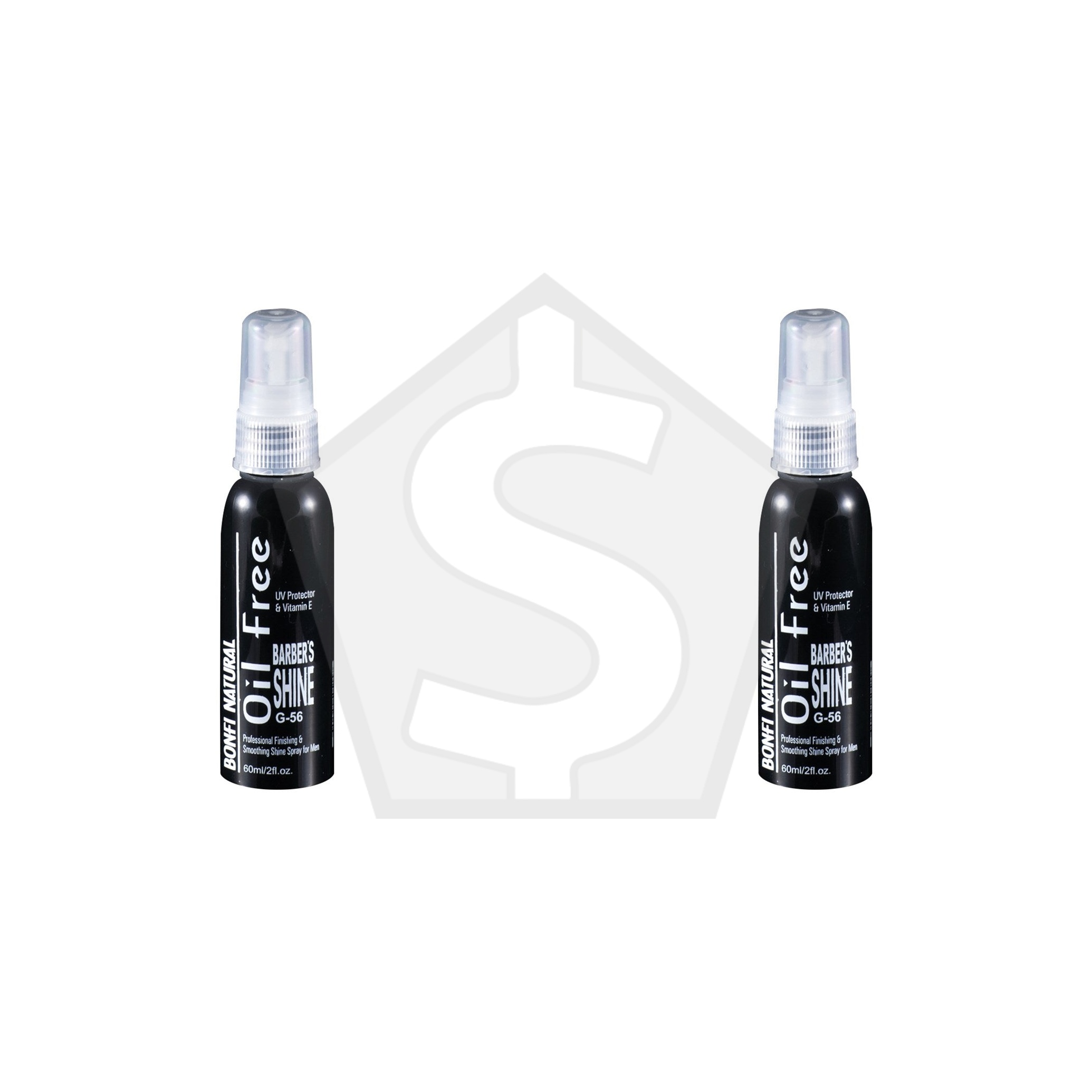 BONFI NATURAL Barbers Oil Free Shine - 2oz/59.3ml - Pack of 2