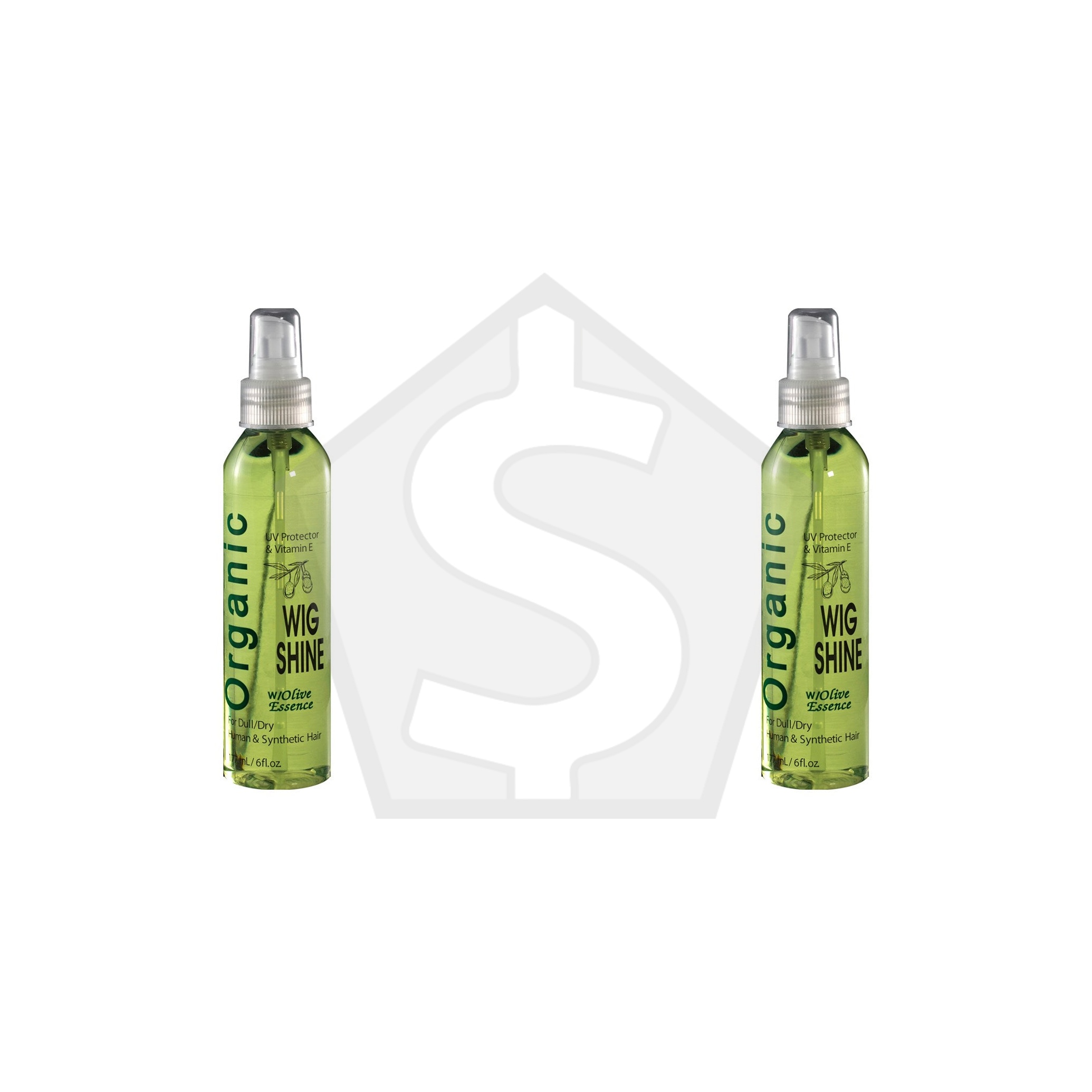 BONFI NATURAL Organic Wig Shine [Olive Essence] (6oz) - Pack of 2