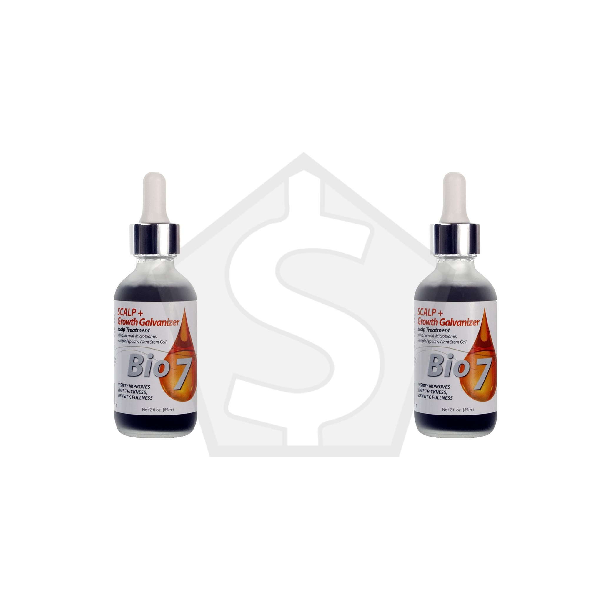 BY NATURES Bio 7 Scalp + Growth Galvanizer (2oz) - Pack of 2