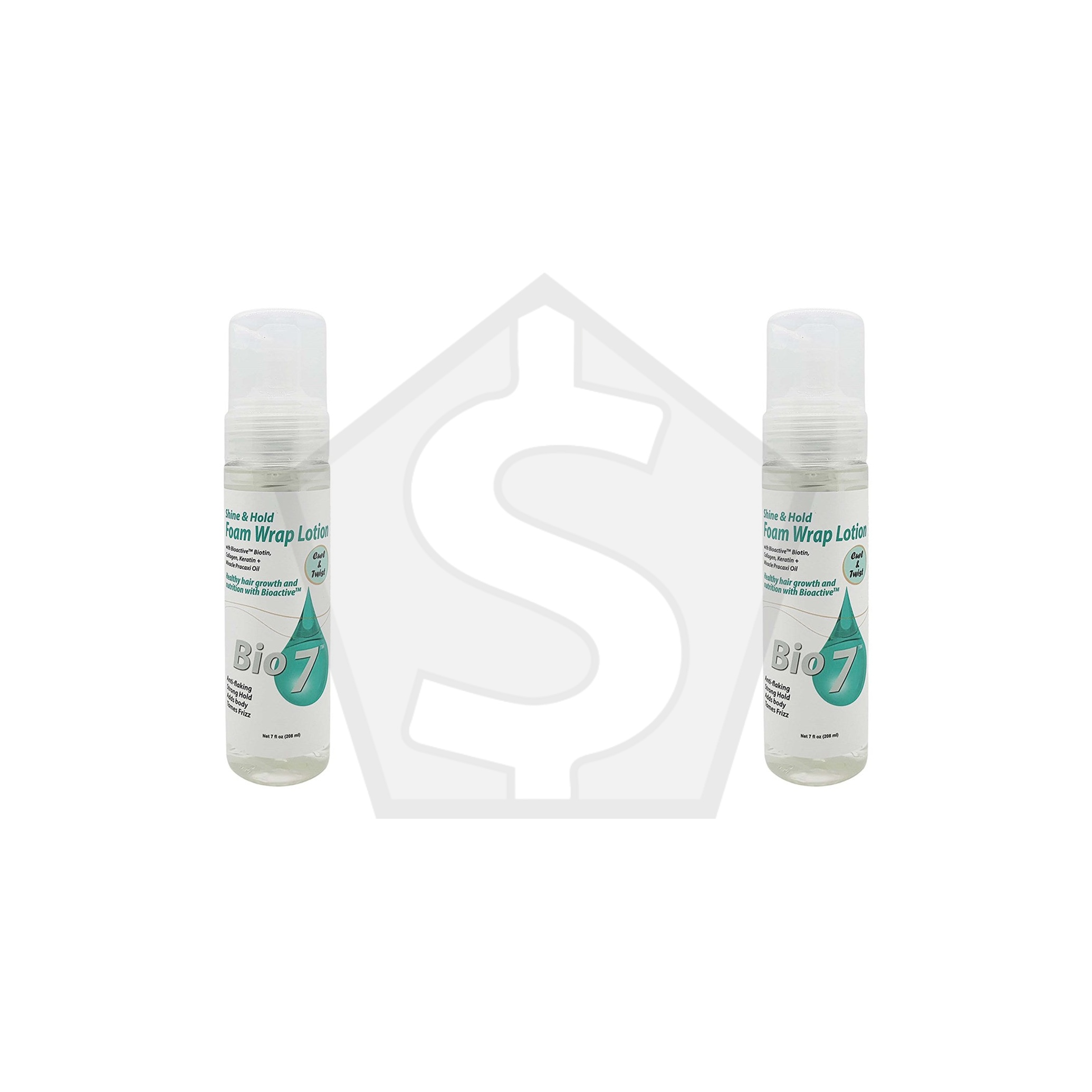 BY NATURES BIO 7 Shine & Hold Foam Wrap Lotion (7oz) - Pack of 2