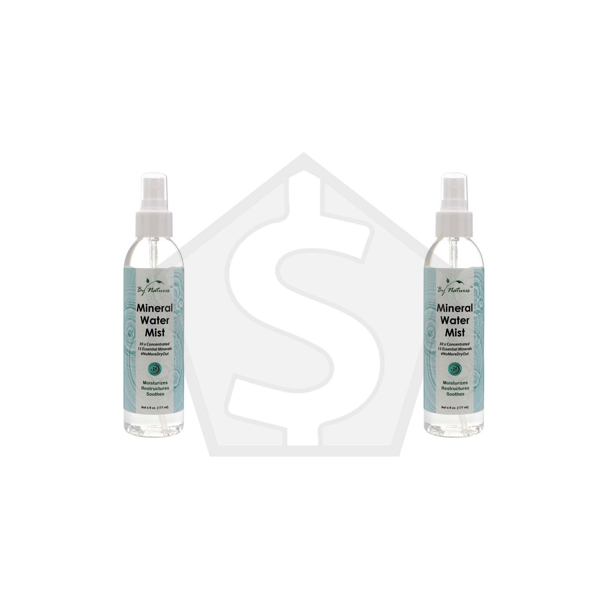 BY NATURES Mineral Water Mist (6oz) - Pack of 2