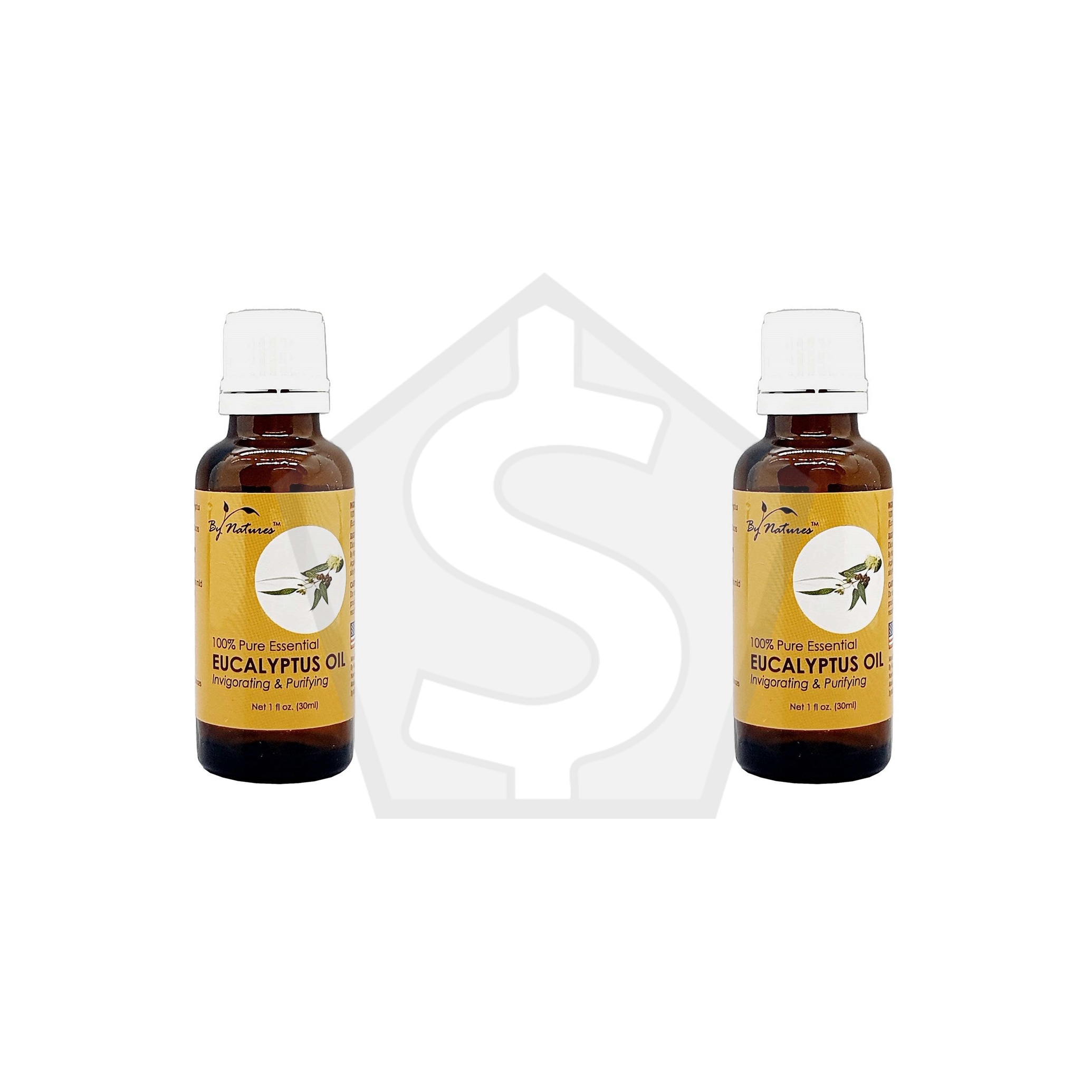 BY NATURES 100% Pure Eucalyptus Oil (1oz) - Pack of 2