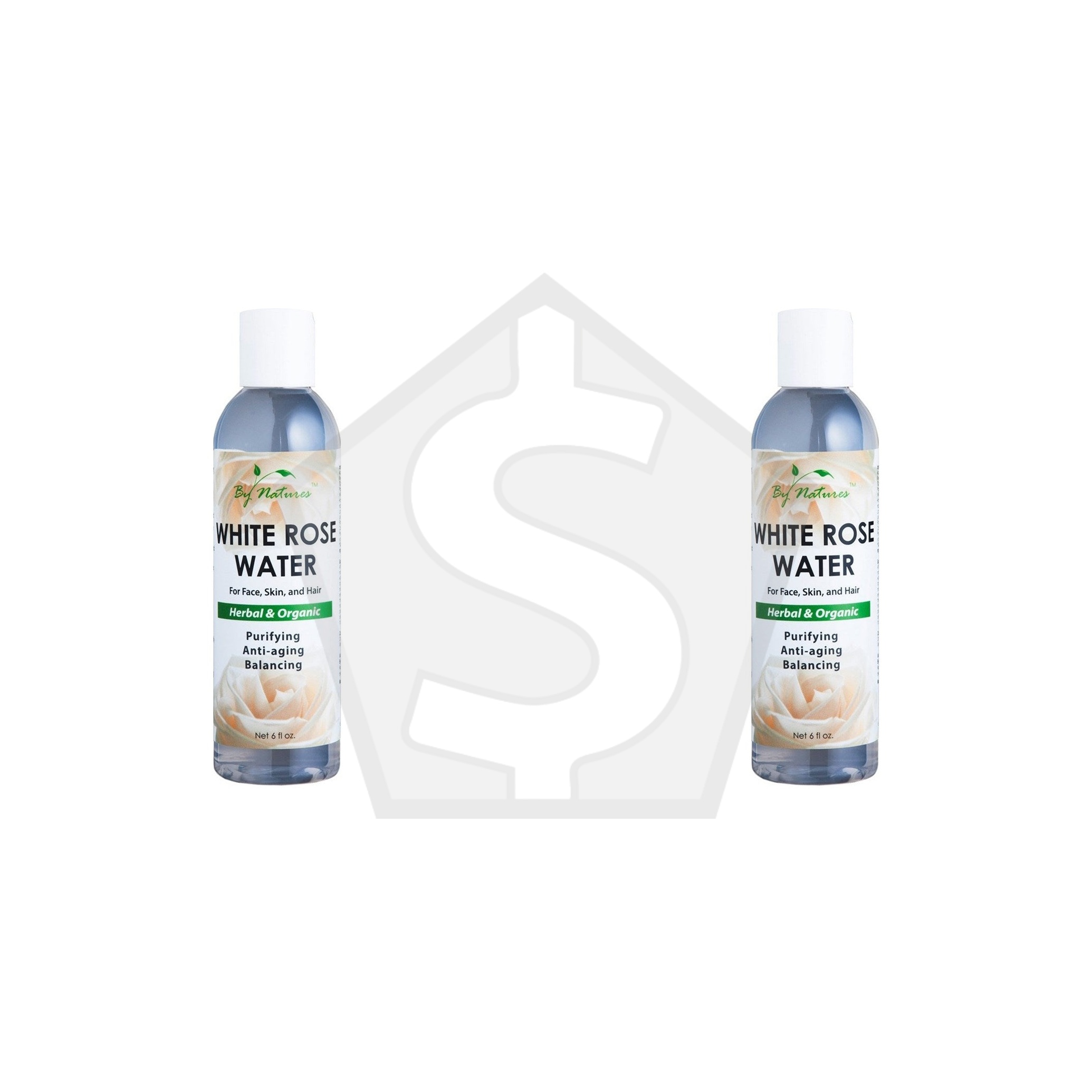 BY NATURES White Rose Water Purifying Anti-aging Balancing (6oz) - Pack of 2