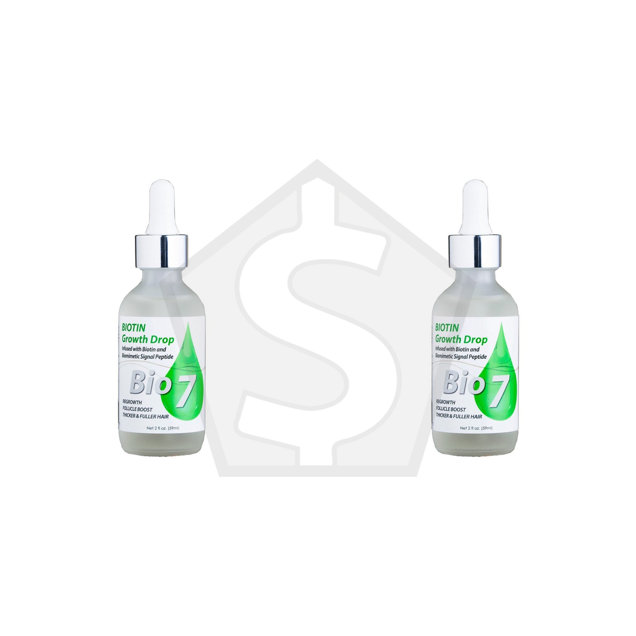 BY NATURES Bio 7 Biotin Growth Drop (2oz) - Original - Pack of 2