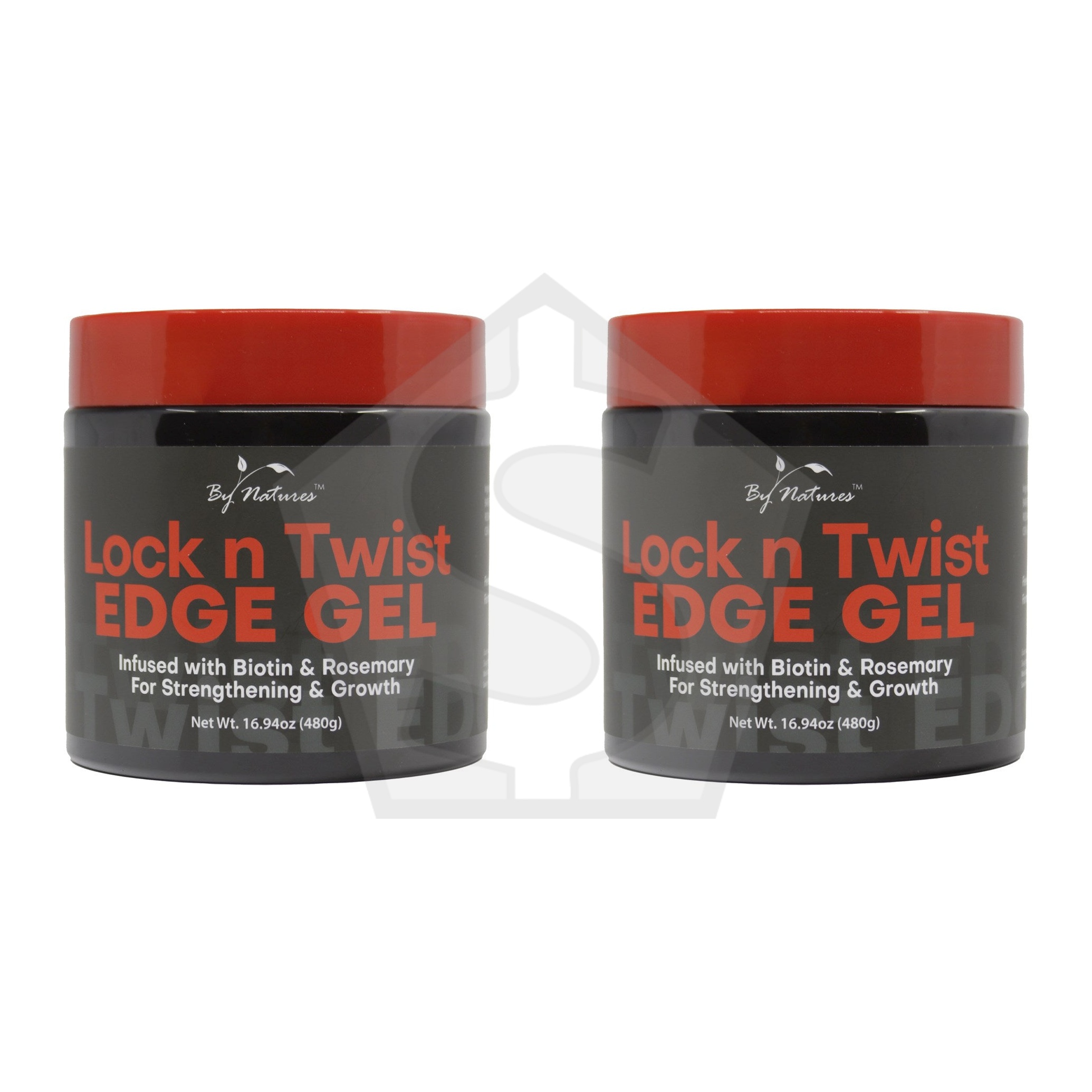 BY NATURES Lock N Twist Edge Gel (17oz) - Pack of 2