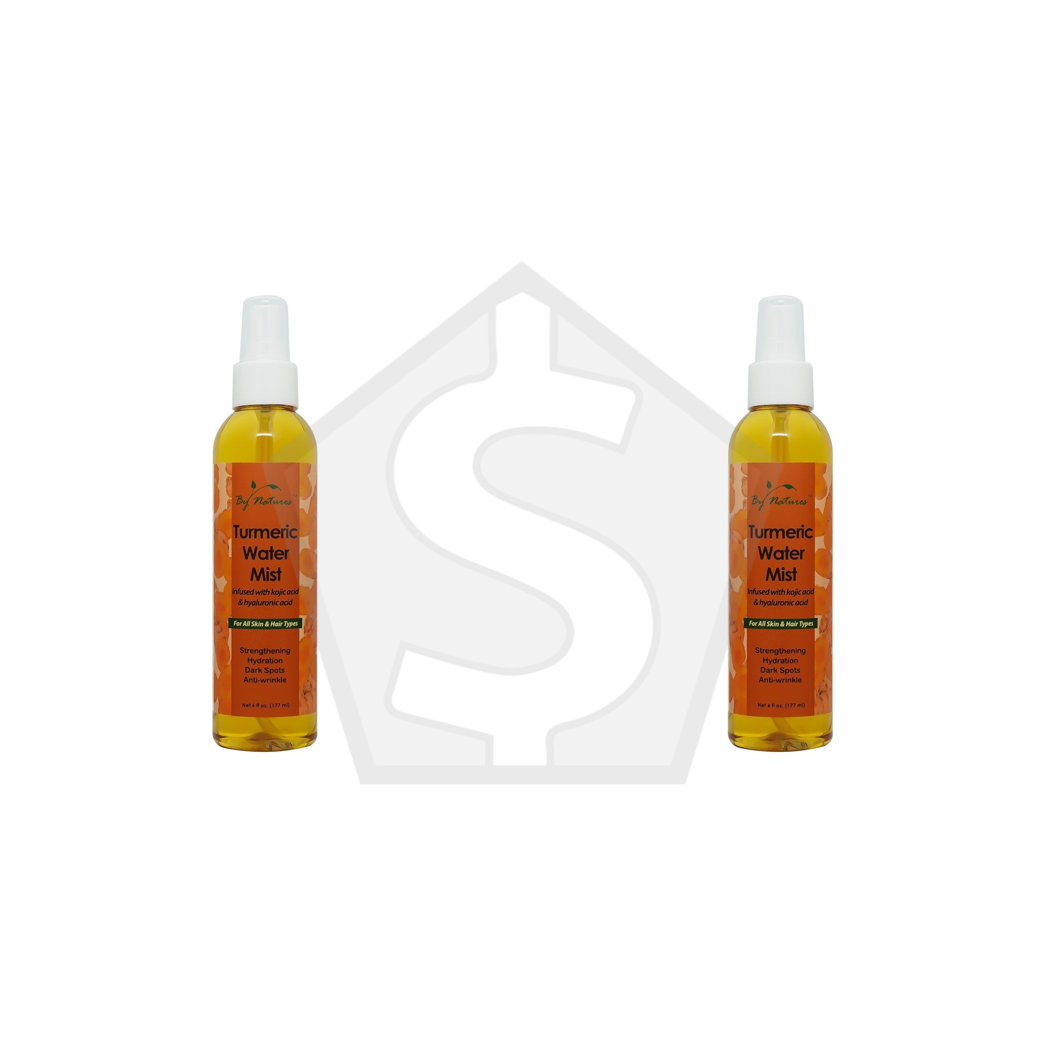 BY NATURES Turmeric Water Mist (6oz) - Pack of 2