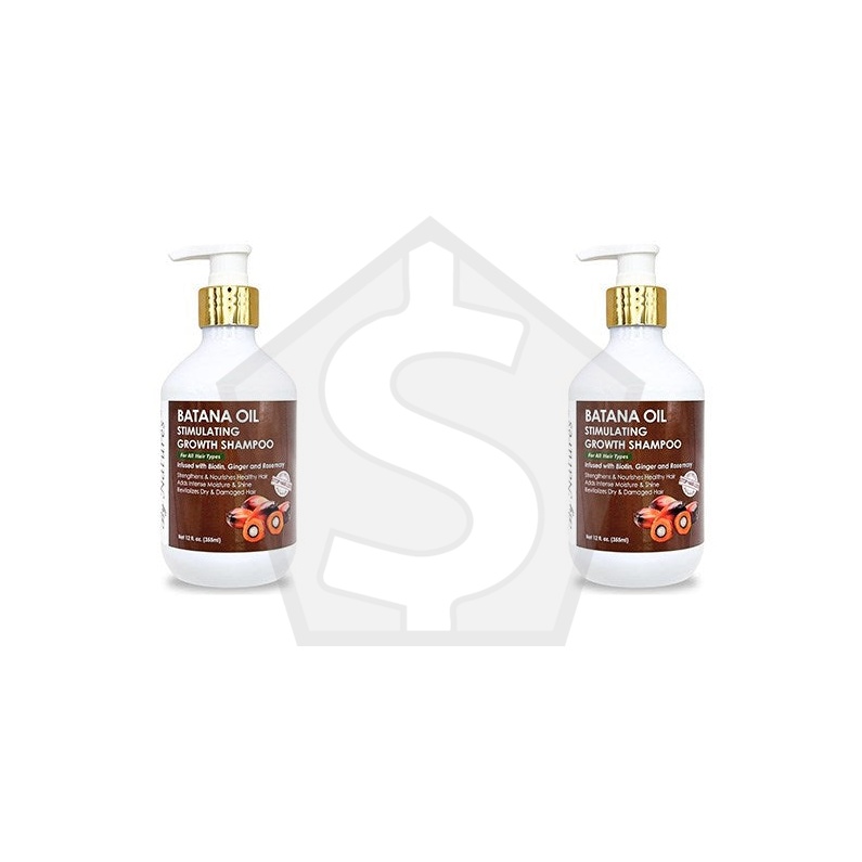 BY NATURES Batana Oil Stimulating Shampoo (12oz) - Pack of 2
