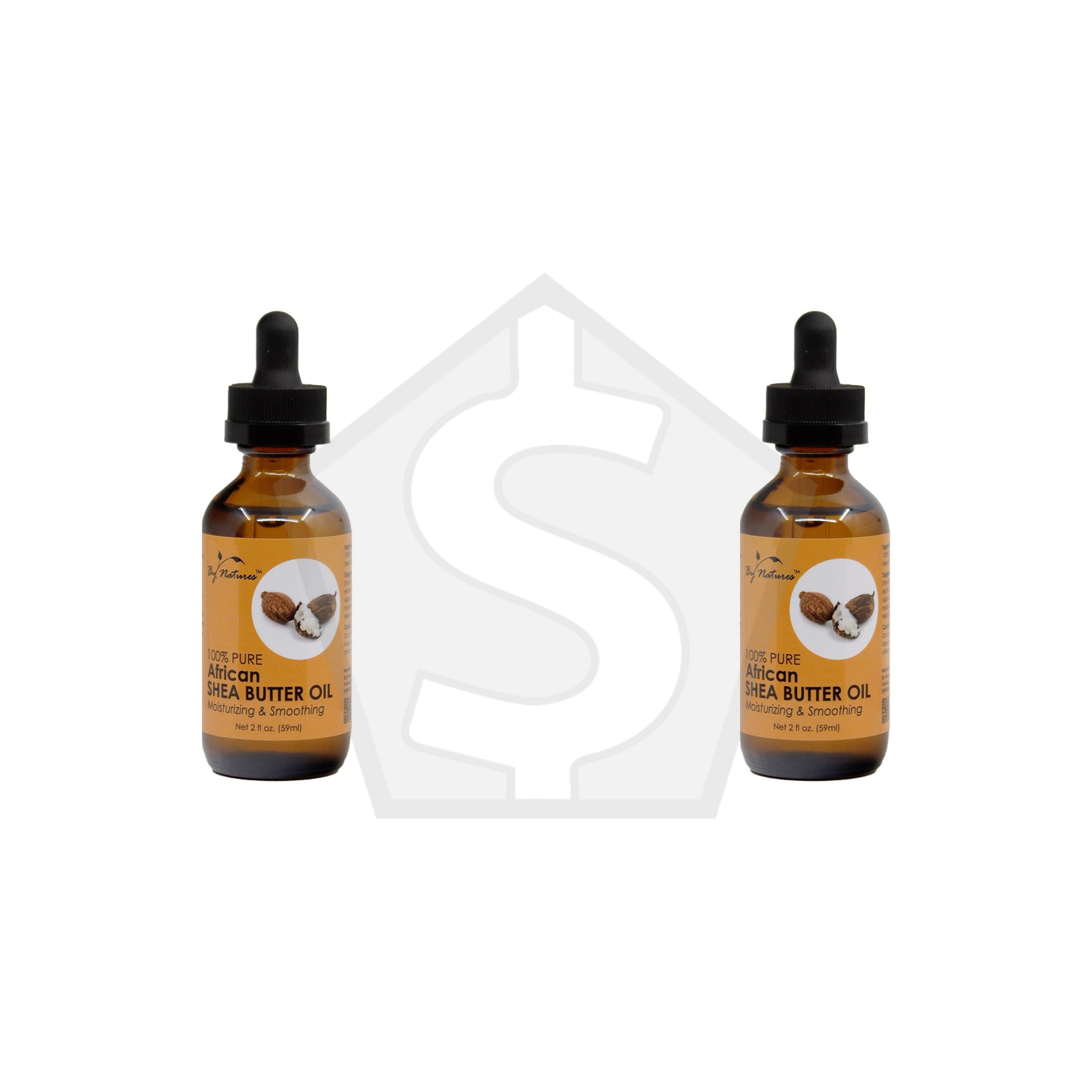 BY NATURES 100% Pure African Shea Butter Oil (2oz) - Pack of 2