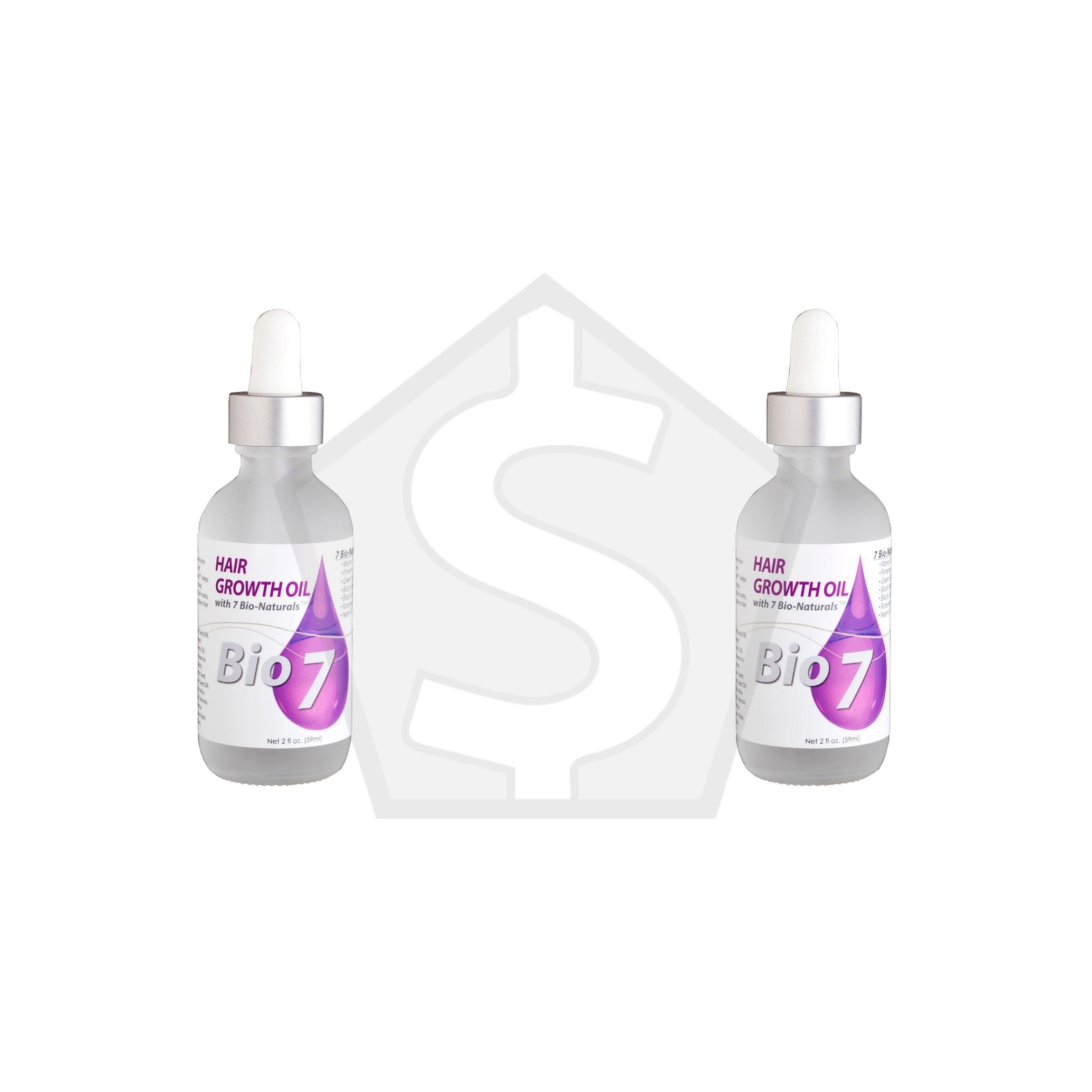 BY NATURES Bio 7 Hair Growth Oil (2oz) - Original - Pack of 2