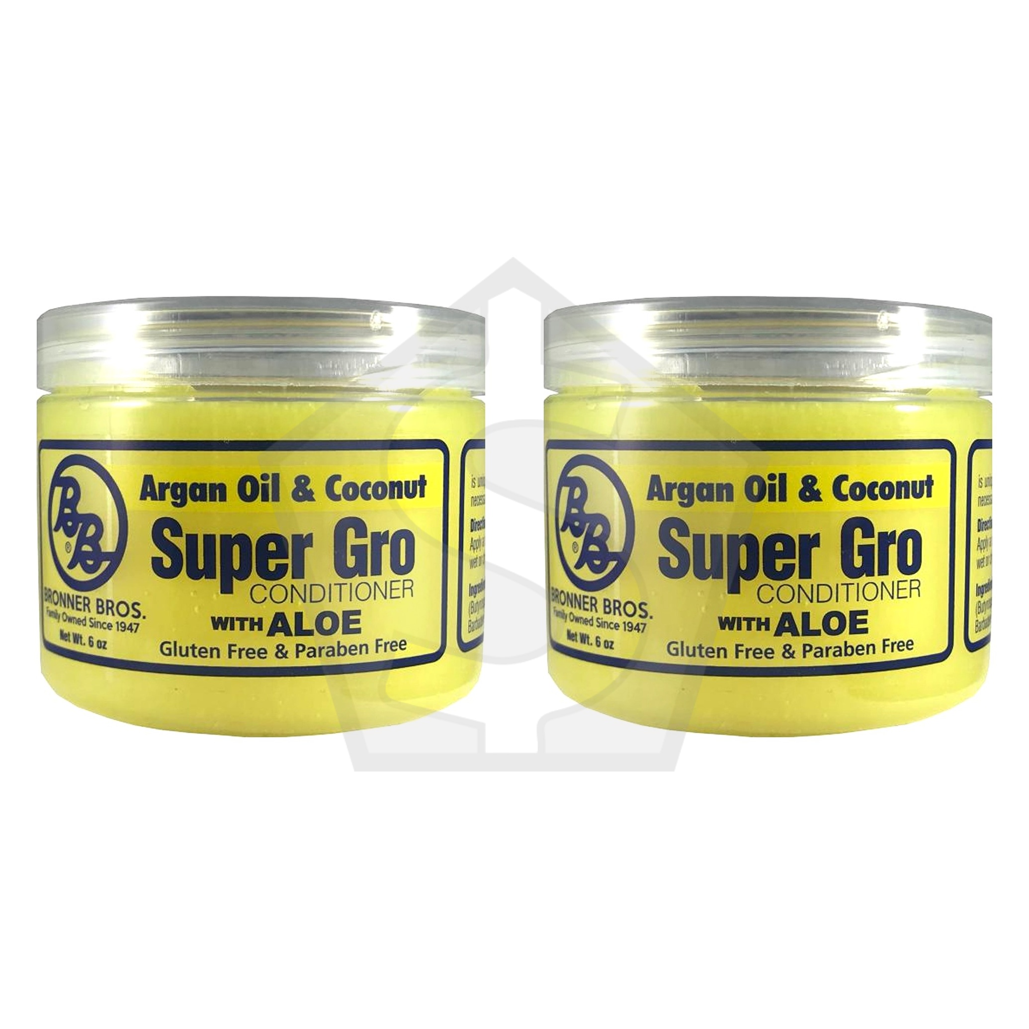 Bundle of 2 - BRONNER BROTHERS Argan Oil and Coconut Super Gro Conditioner (6oz)