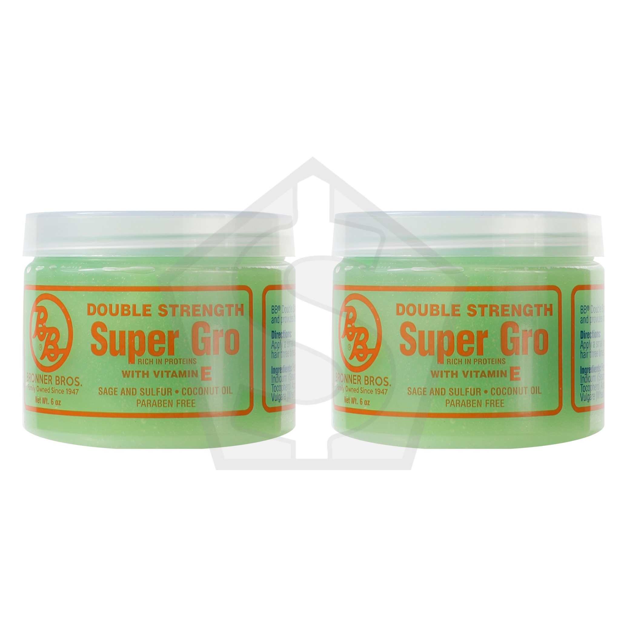 BRONNER BROTHERS Super Gro [Double Strength] (6oz) - Pack of 2