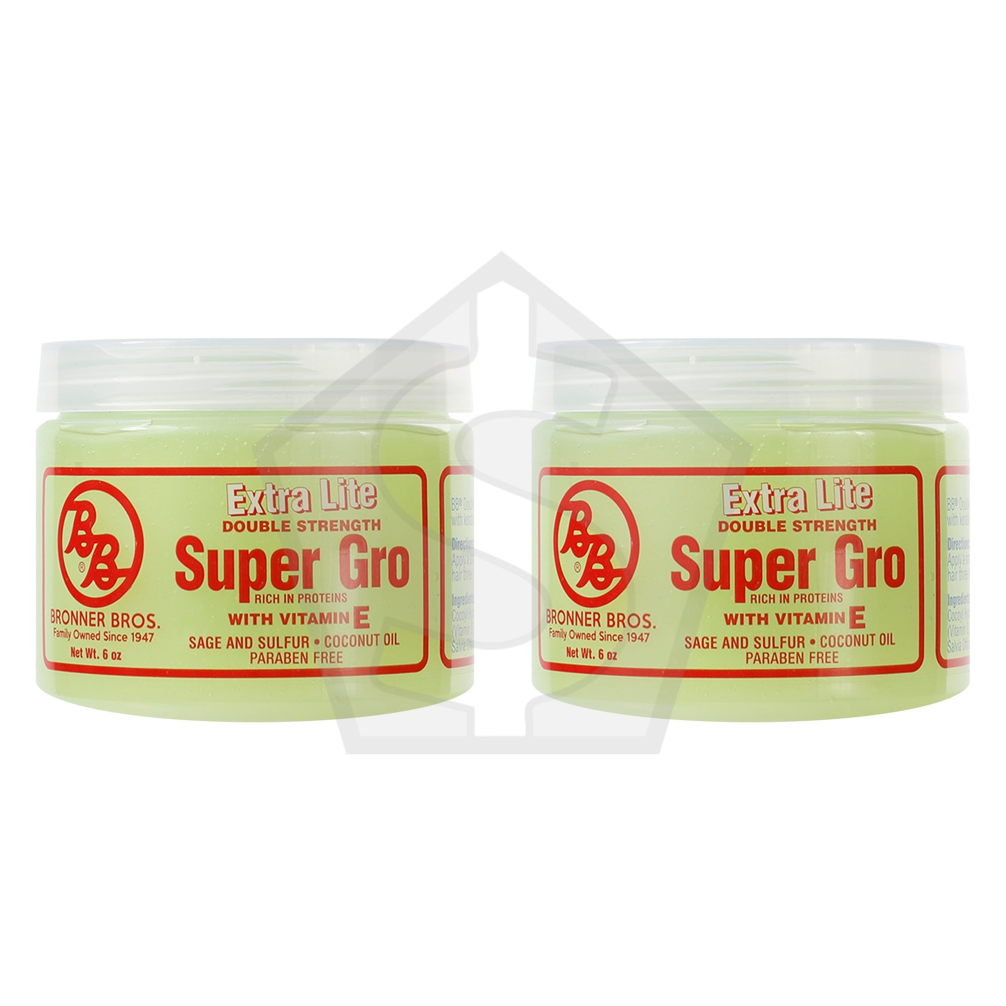 Bundle of 2 - BRONNER BROTHERS Super Gro [Extra Light] (6oz)